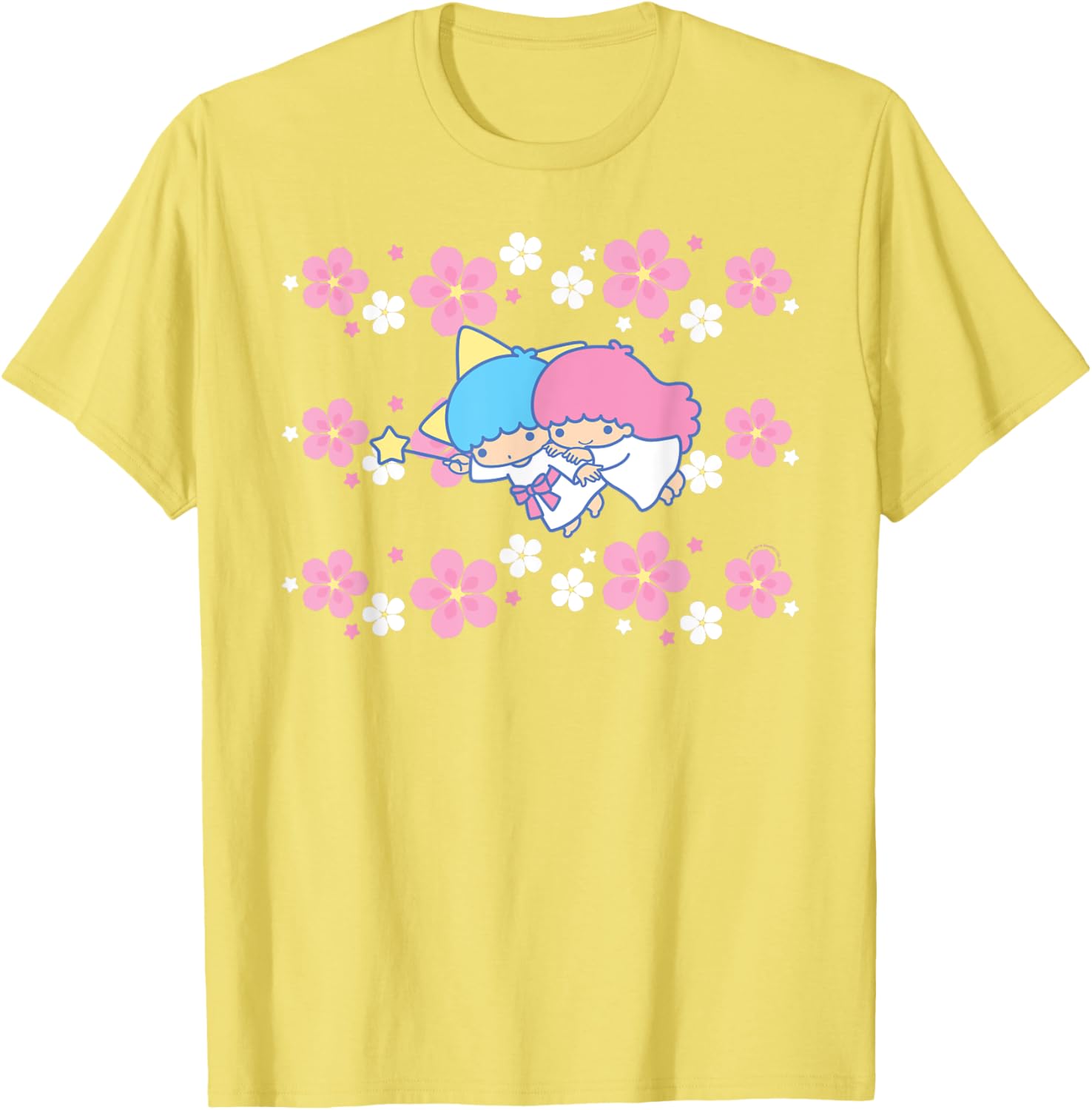 Little Twin Stars Tropical Flowers T-Shirt for Casual Style and Fun Fashion - 21