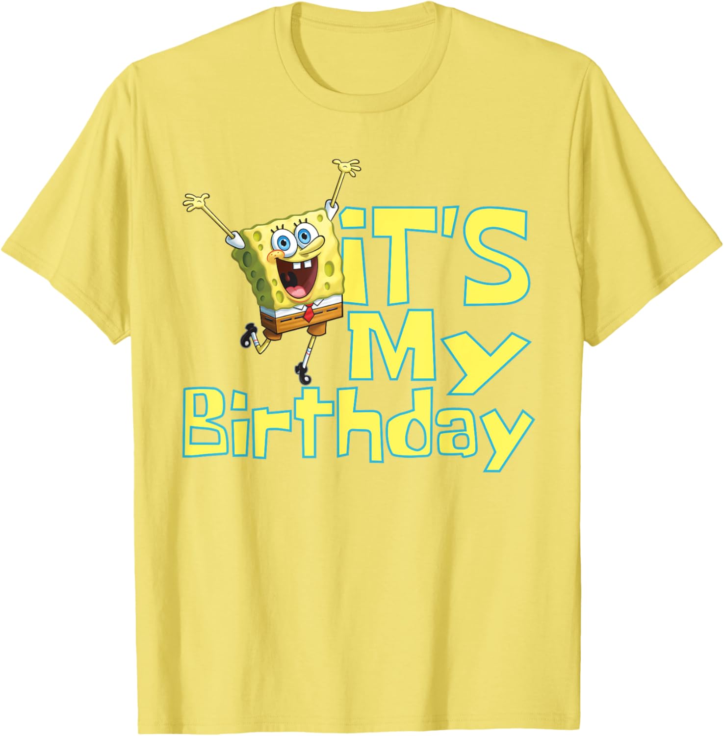 Mademark SpongeBob SquarePants It's My Birthday T-Shirt for Kids - 8