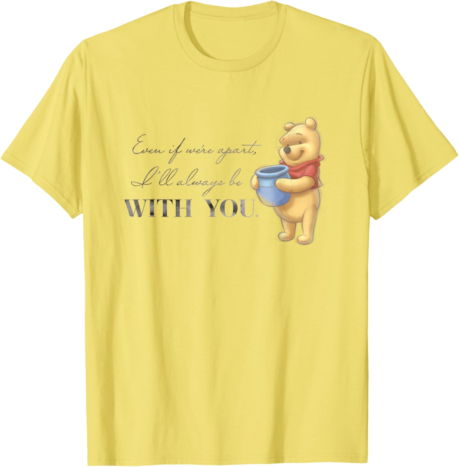 Disney 100 Anniversary Winnie the Pooh Quote T-Shirt for Fans - 1