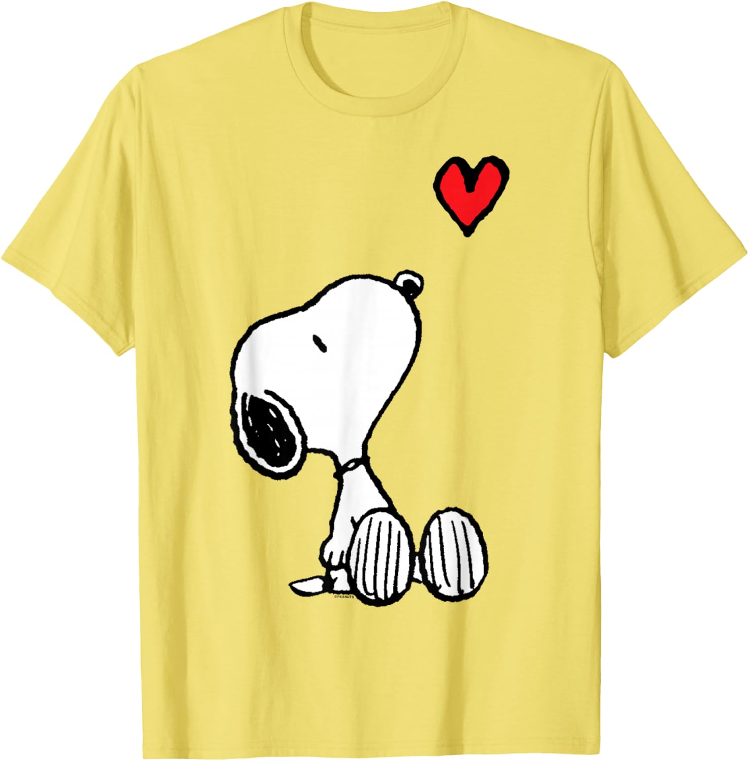 Peanuts Snoopy Heart Sitting T-Shirt for Fun and Stylish Outfits - 10