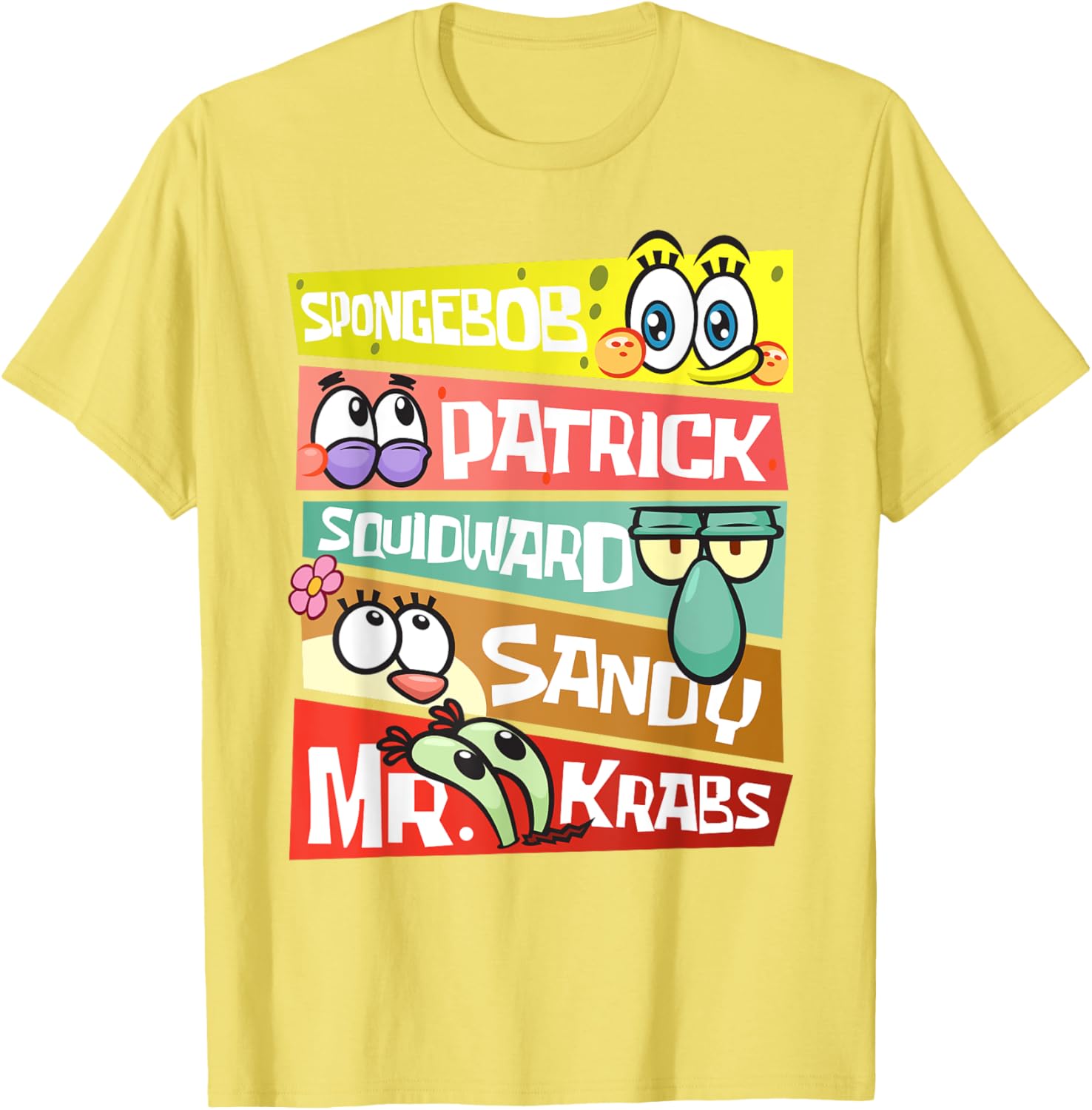Mademark SpongeBob SquarePants T-Shirt Featuring Patrick, Squidward & Friends - 5