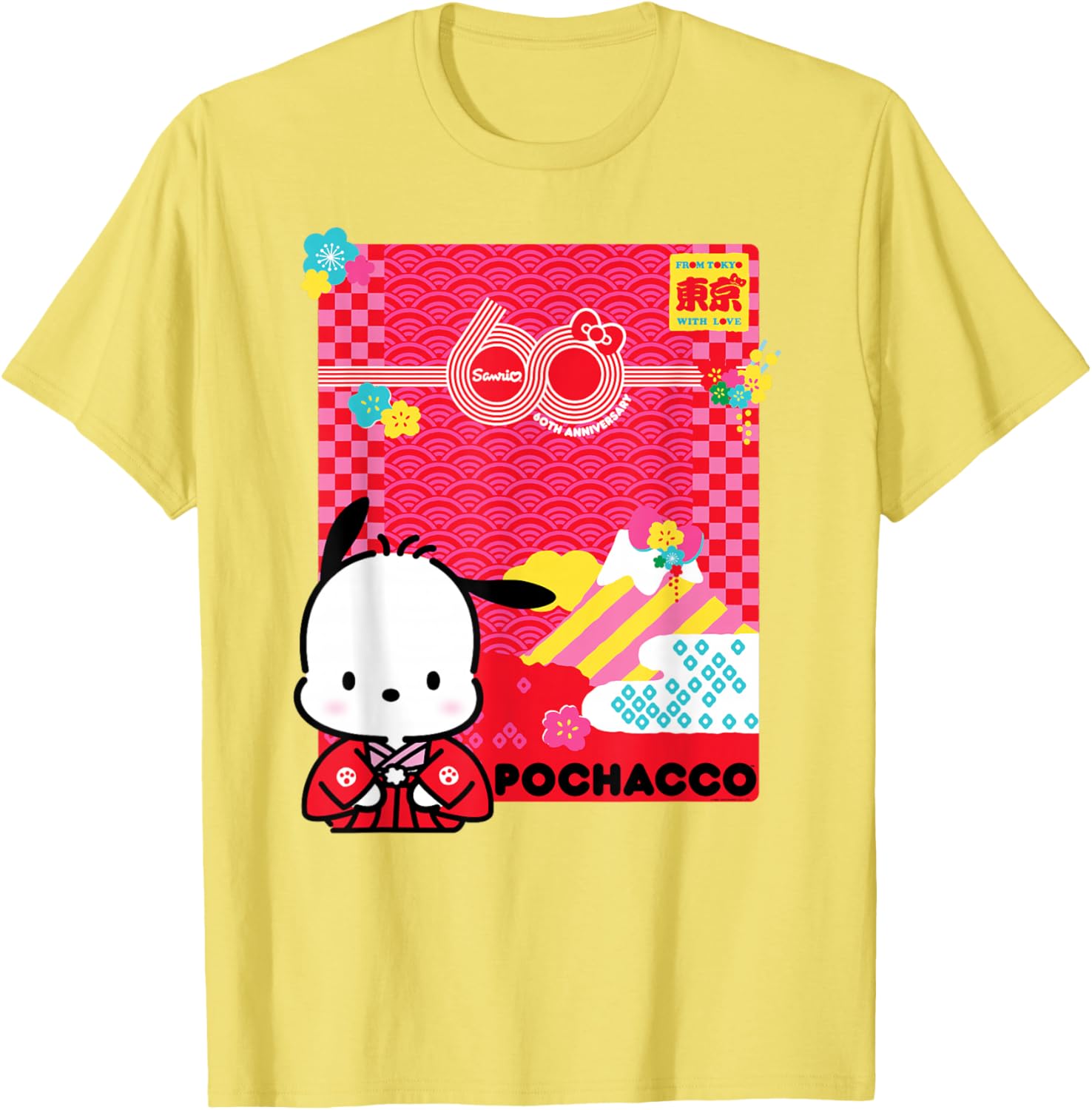 Pochacco Sanrio 60th Anniversary T-Shirt for Kids and Adults - 22