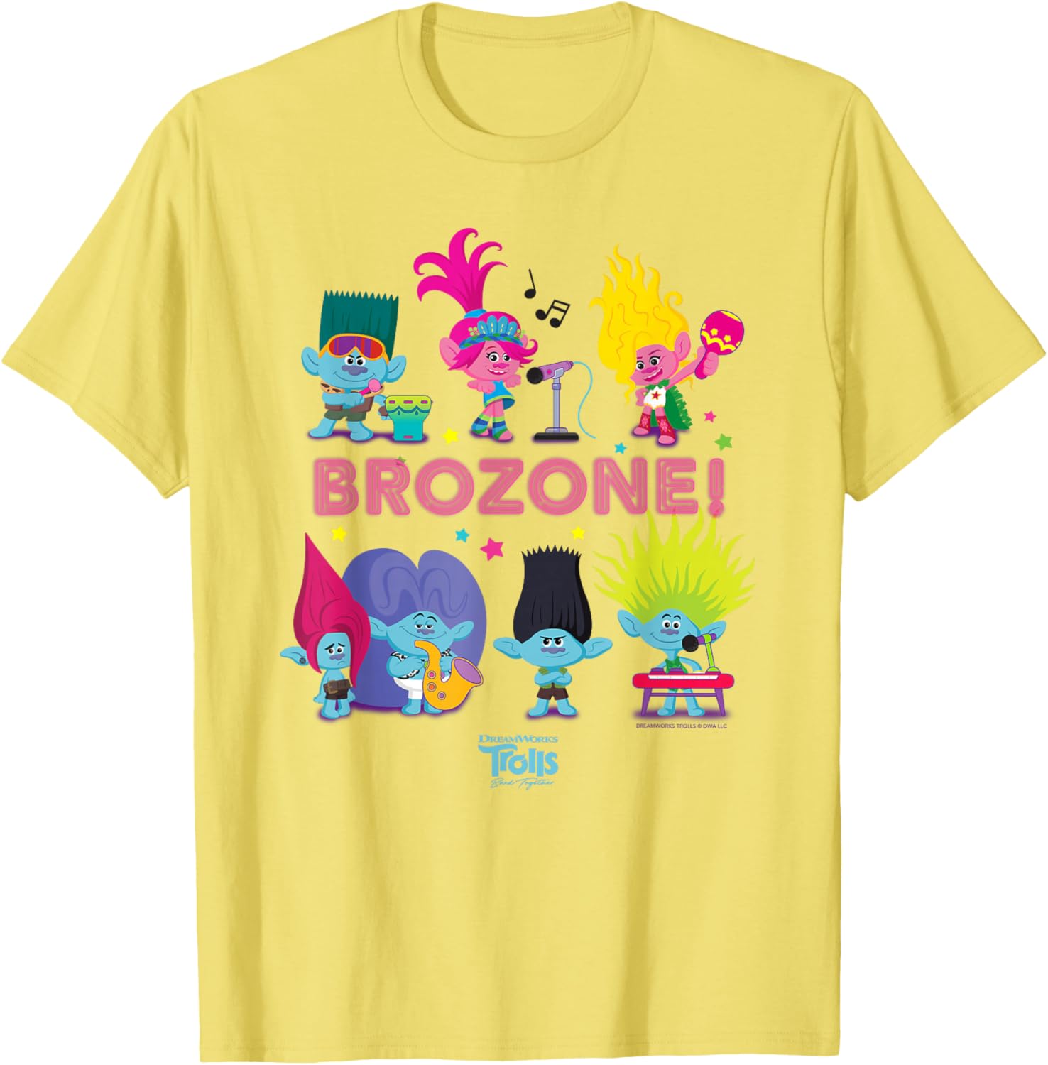 DreamWorks Trolls Band Together BroZone Poppy and Viva Cute T-Shirt - 3