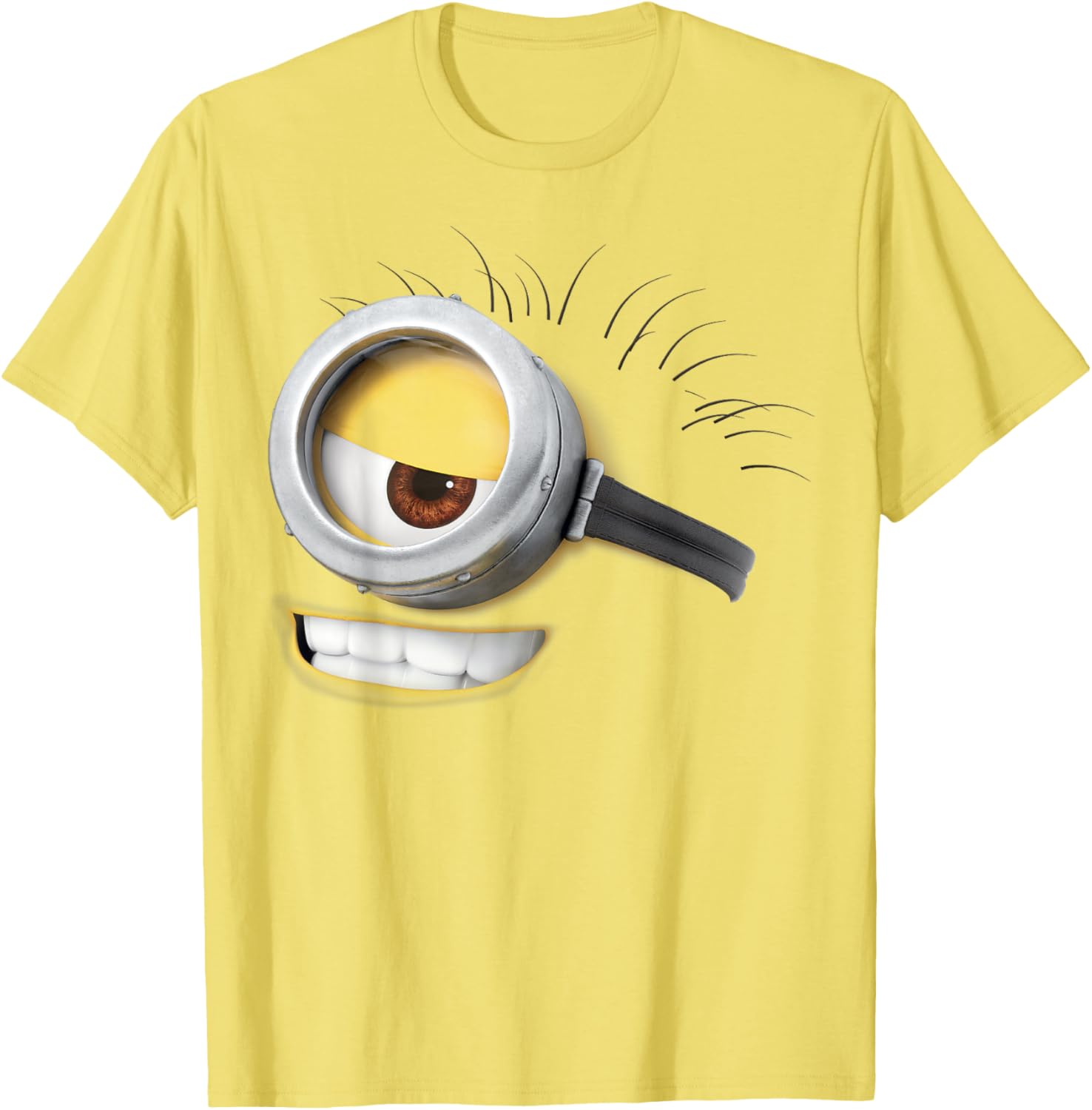 Despicable Me Minions Carl Smirk Face Graphic T-Shirt for Fans - 1