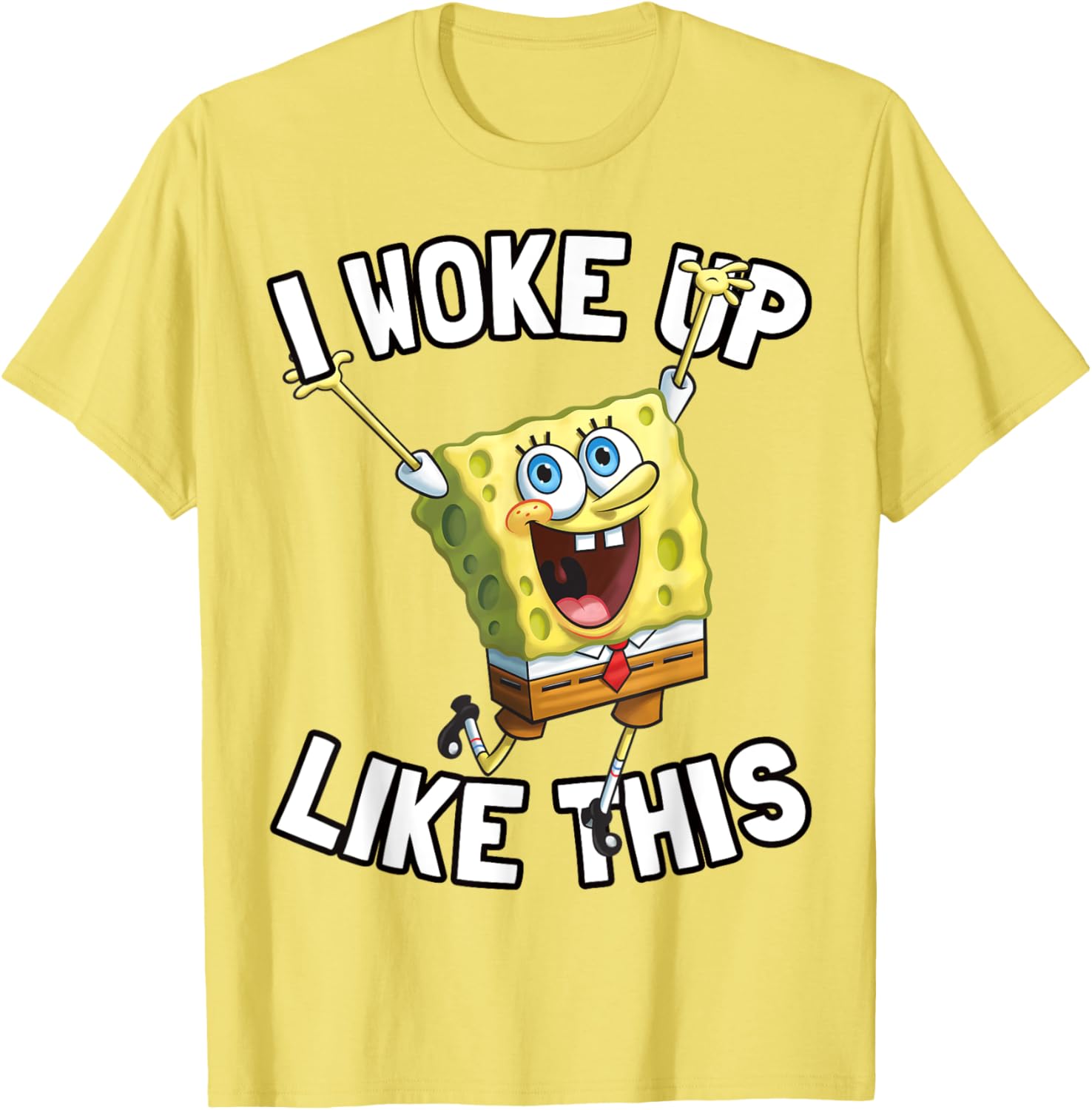 SpongeBob SquarePants I Woke Up Like This T-Shirt for Fun Fans - 1