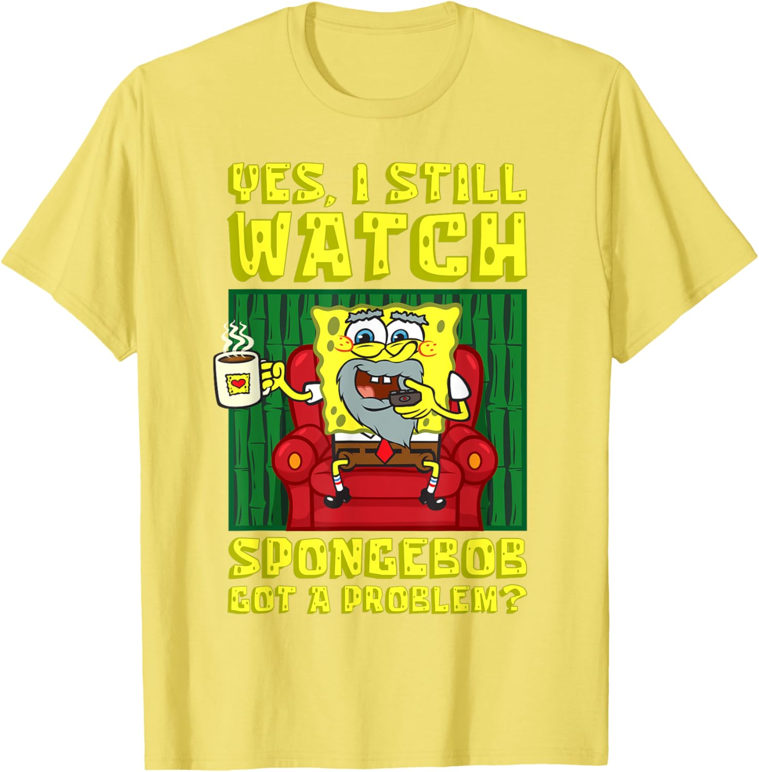 Mademark x SpongeBob Adult T-Shirt I Still Watch SpongeBob Humor Tee - 9