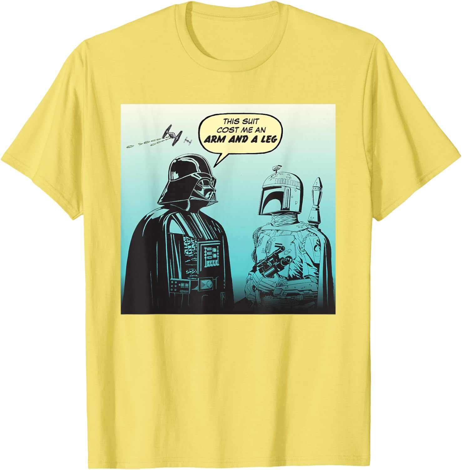 Star Wars Funny Darth Vader and Boba Fett Comic T-Shirt for Fans - 9