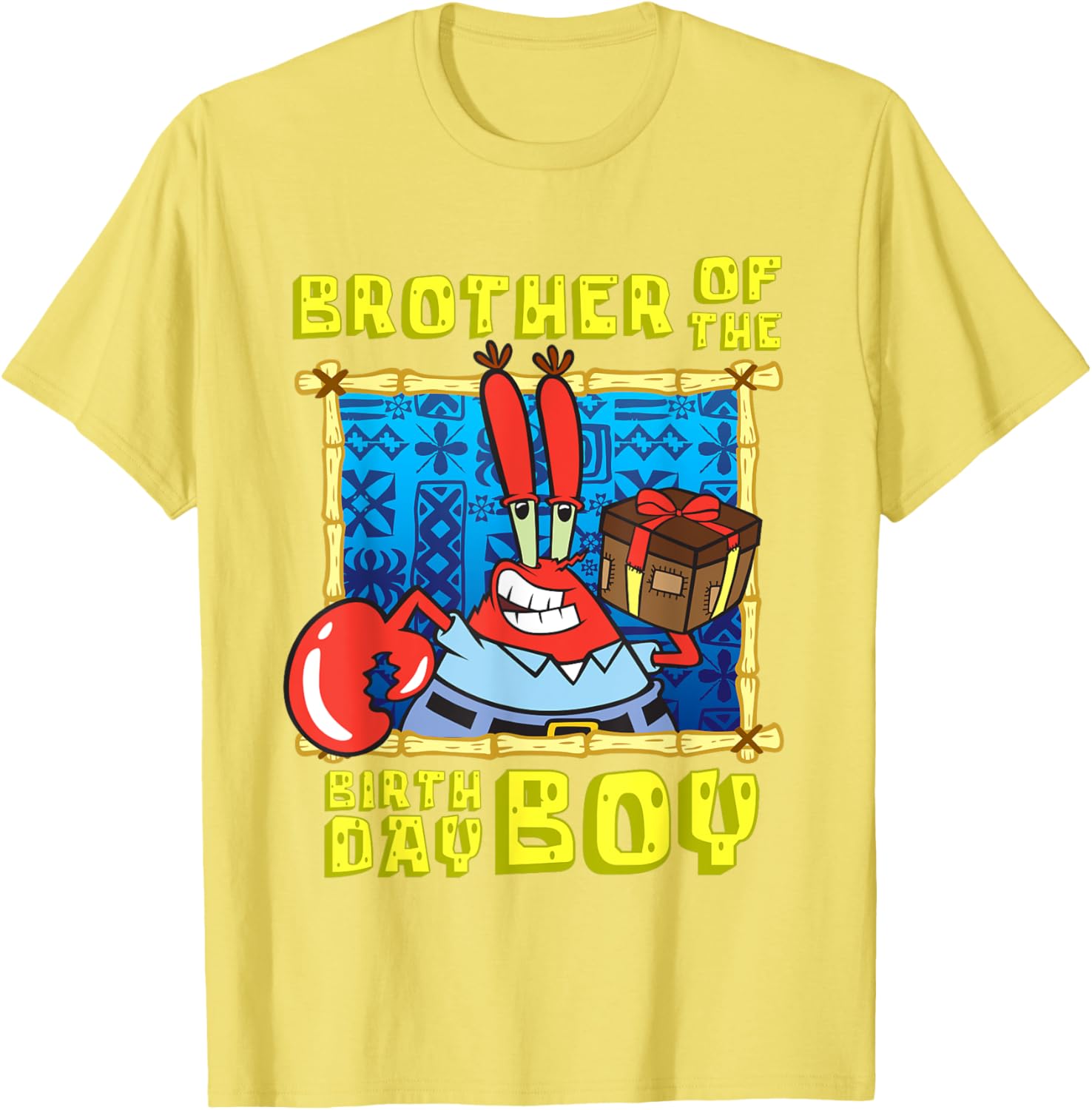 Mademark SpongeBob Mr. Krabs Brother Birthday T-Shirt for Boys - 2