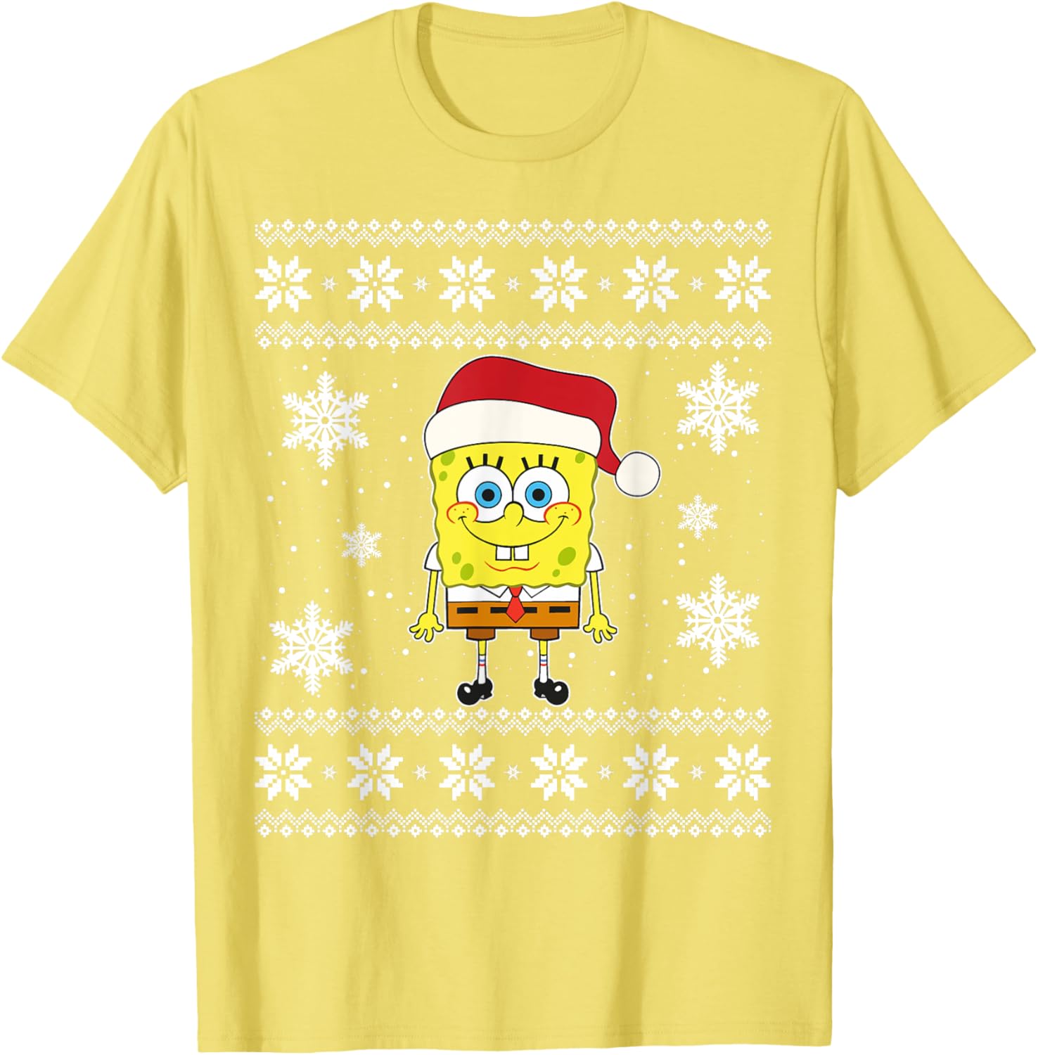 Mademark SpongeBob SquarePants Holiday Christmas Graphic T-Shirt for Fun - 18