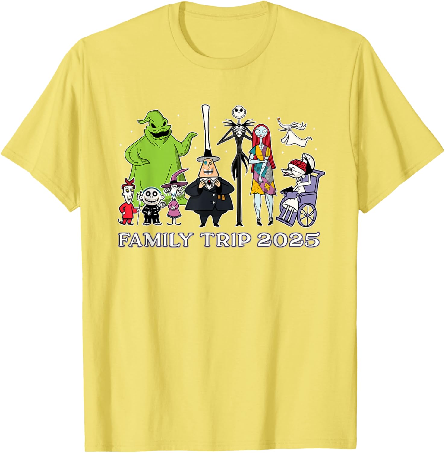 Disney The Nightmare Before Christmas Family Trip T-Shirt 2025 Fun Design - 24