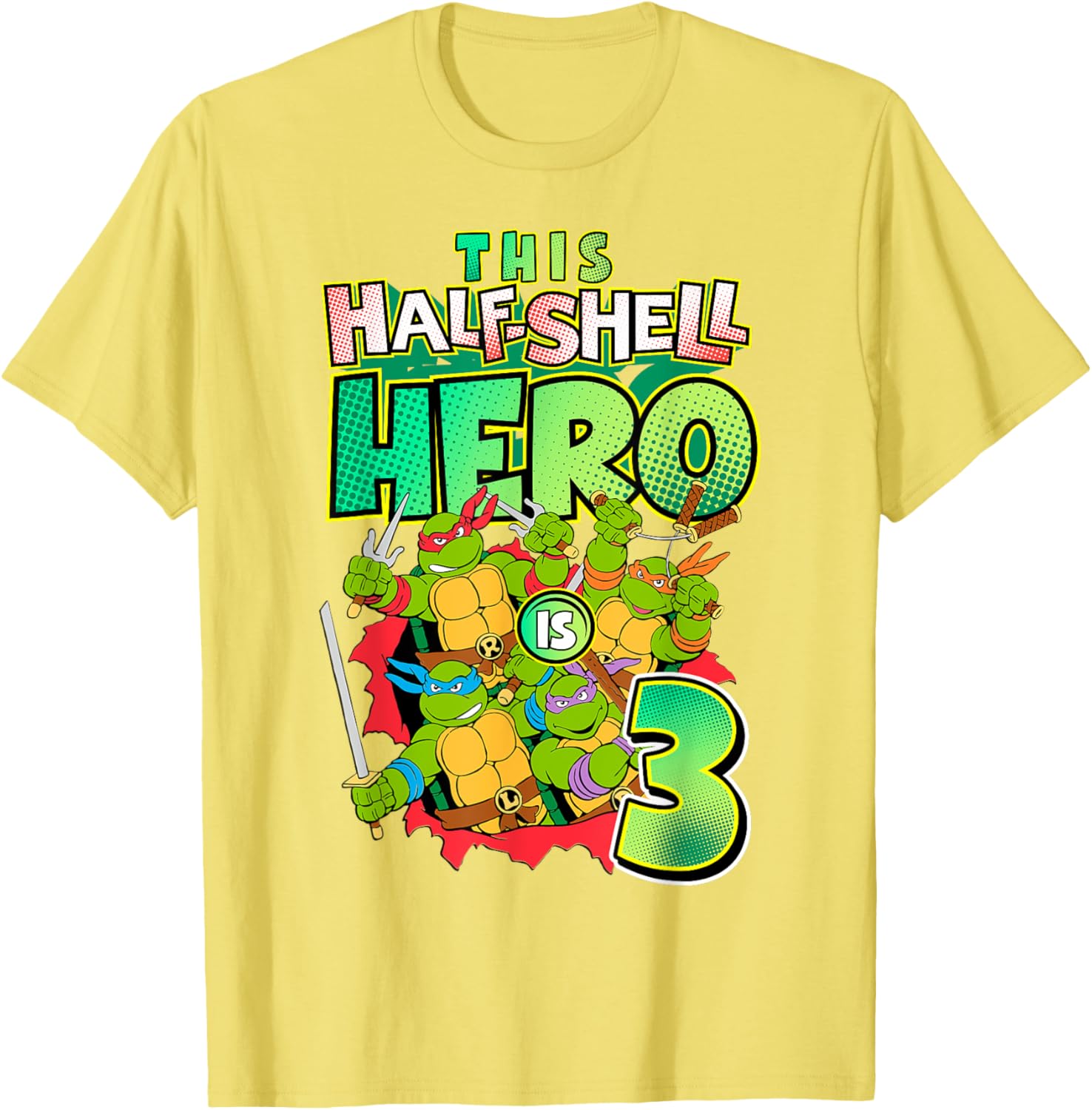 Mademark Teenage Mutant Ninja Turtles This Half Shell Hero T-Shirt - 19
