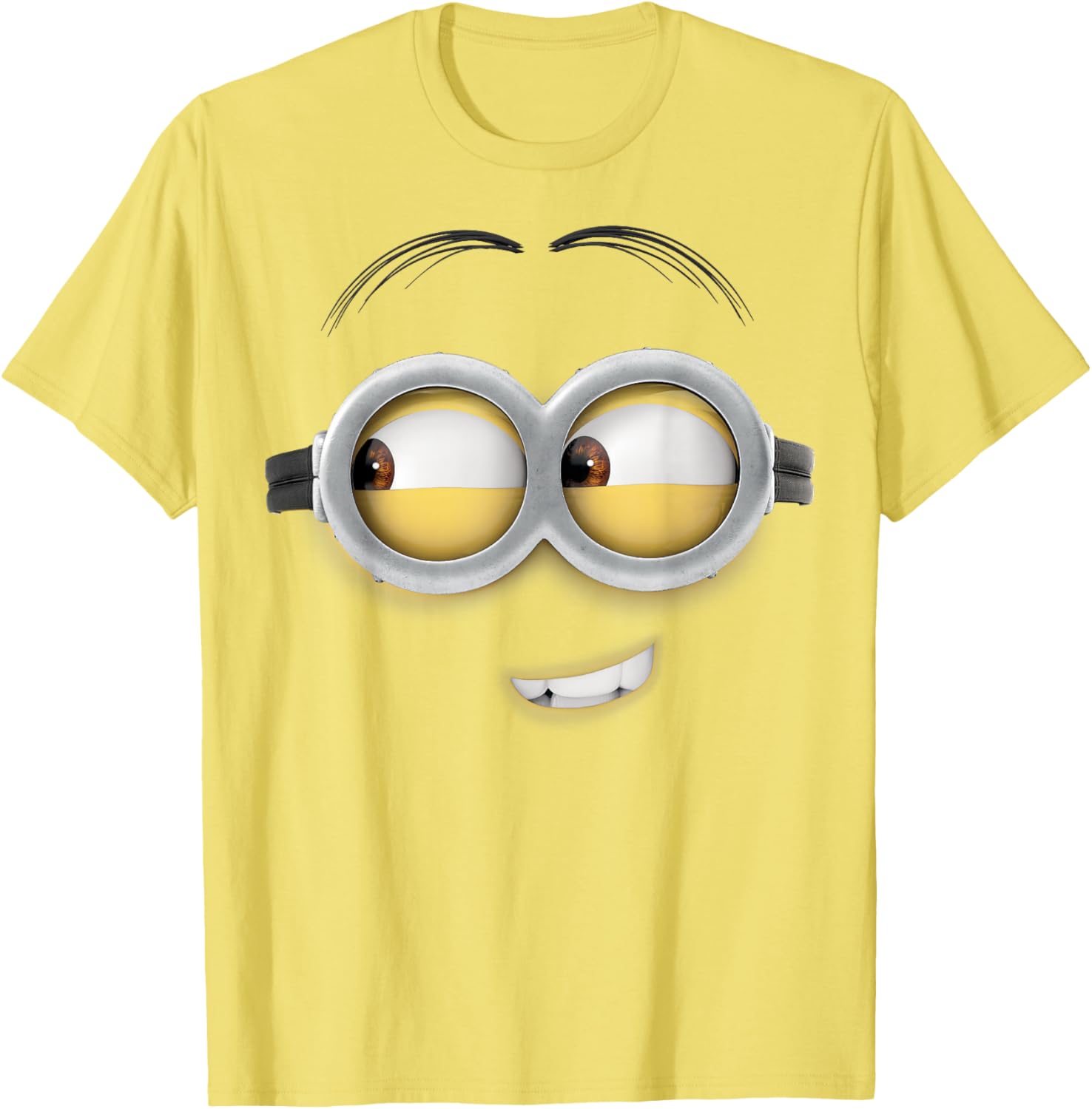 Despicable Me Minions Dave Side Smile Graphic T-Shirt for Fun Lovers - 1
