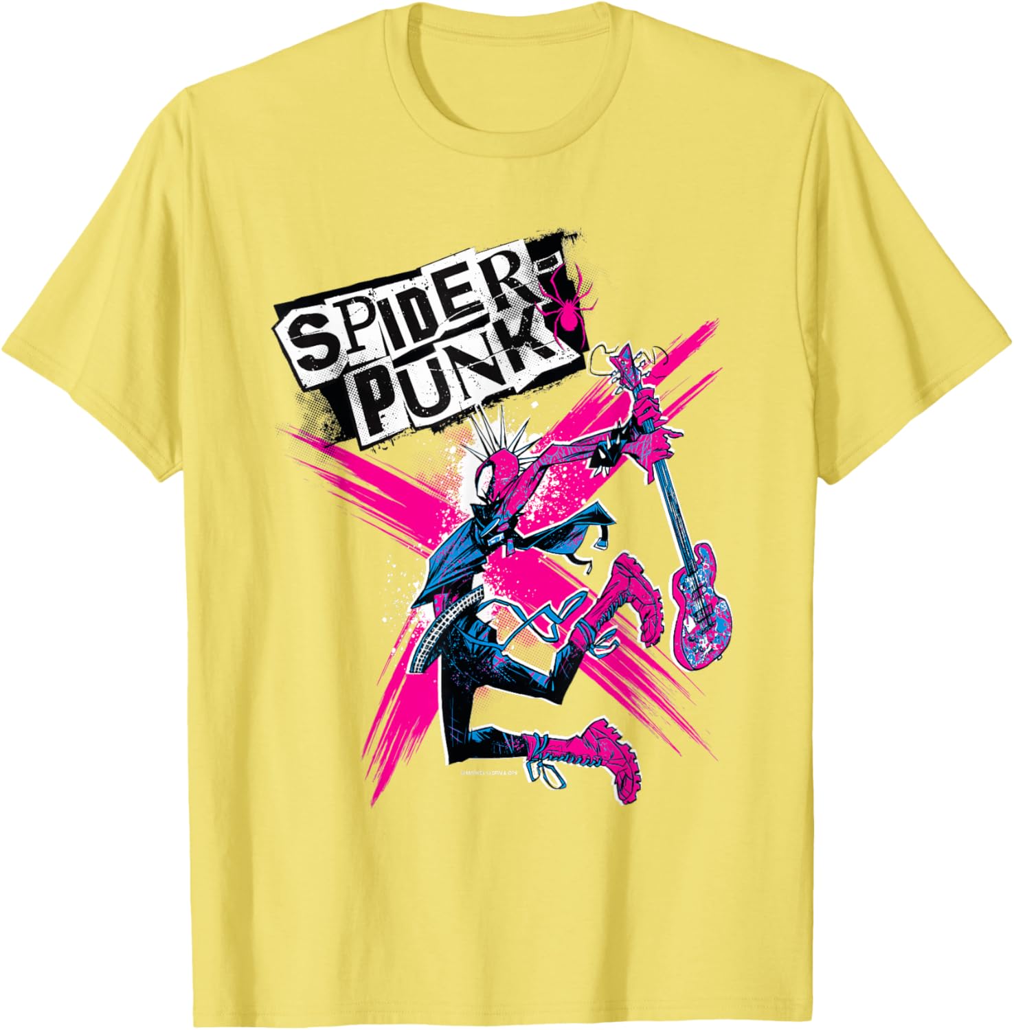 Marvel Spider-Man Across the Spider-Verse Spider-Punk T-Shirt for Fans - 1