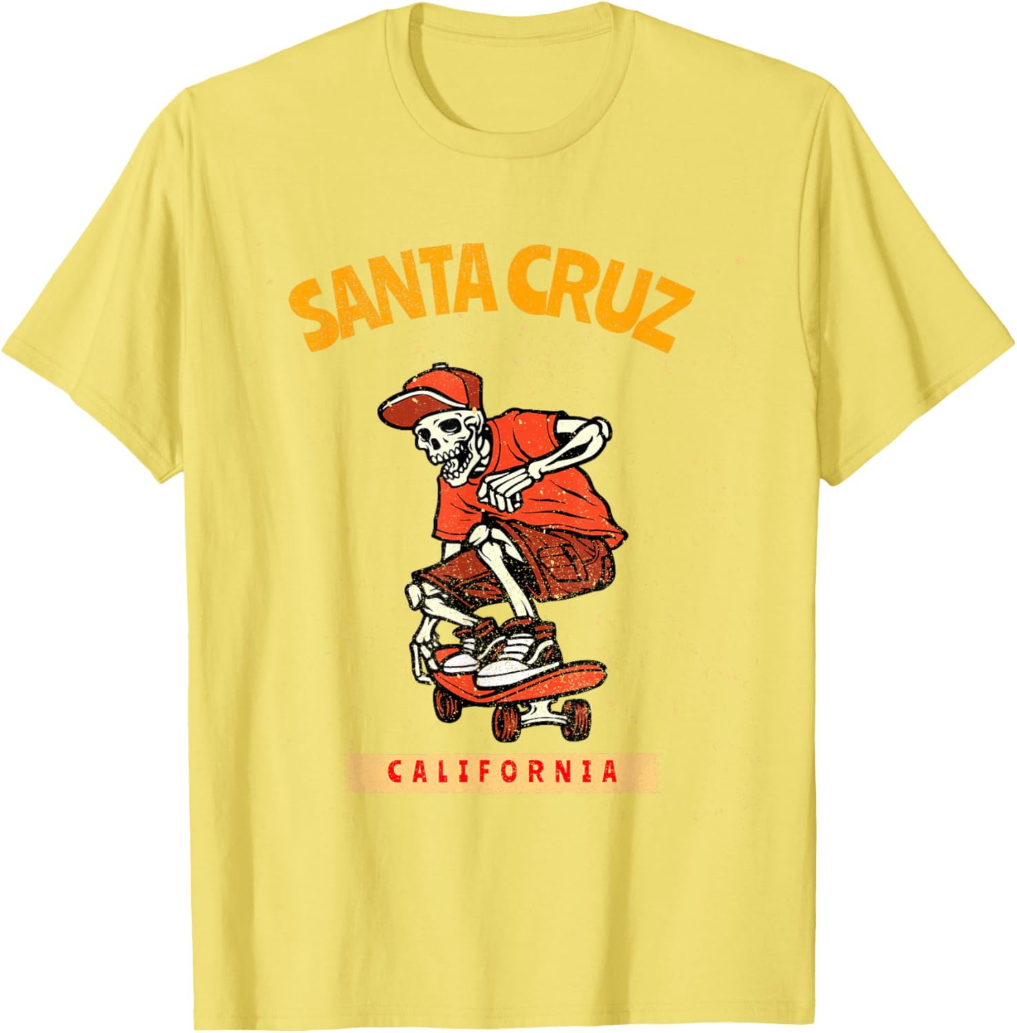 Vintage Santa Cruz Skeleton Skateboarder T-Shirt for Skateboarding Fans - 11