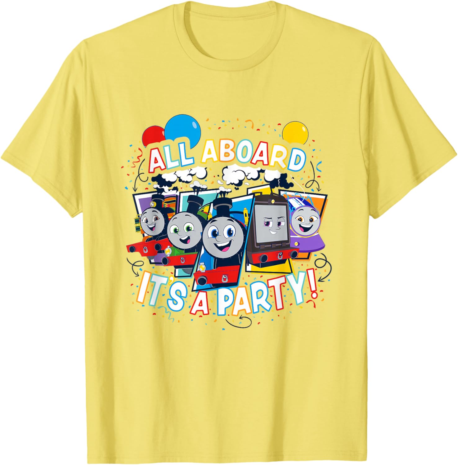 Thomas & Friends All Aboard It's a Party T-Shirt for Kids Fun Fashion - 19