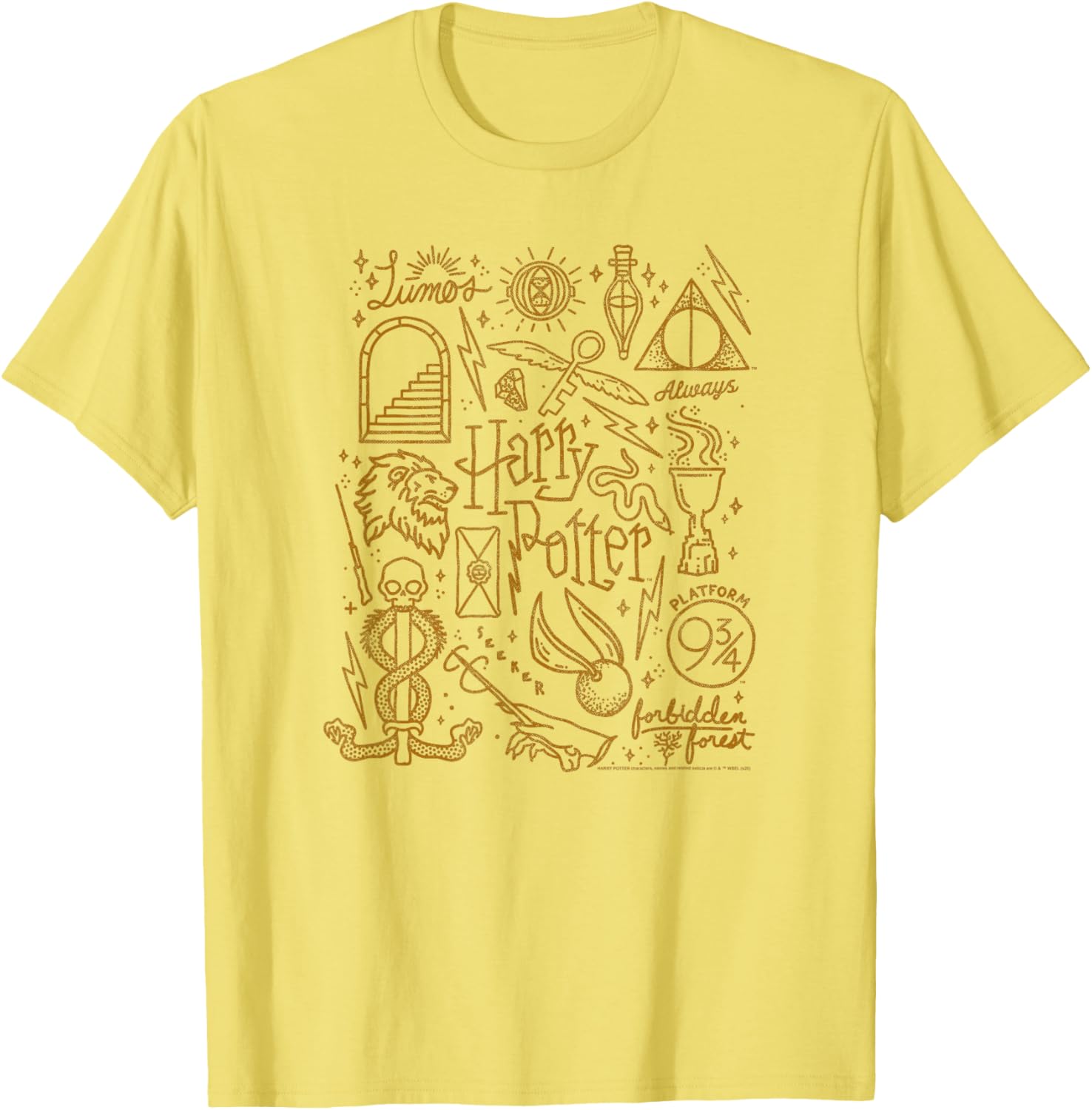 Harry Potter Deathly Hallows 2 Icon Collage T-Shirt for Fans - 7