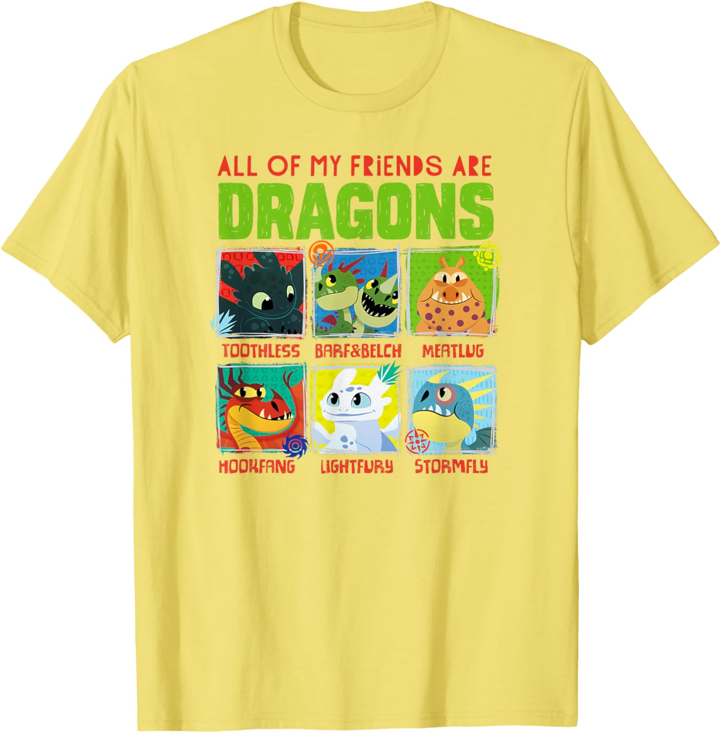 How to Train Your Dragon 3 Hidden World Dragon Friends T-Shirt for Fans - 9