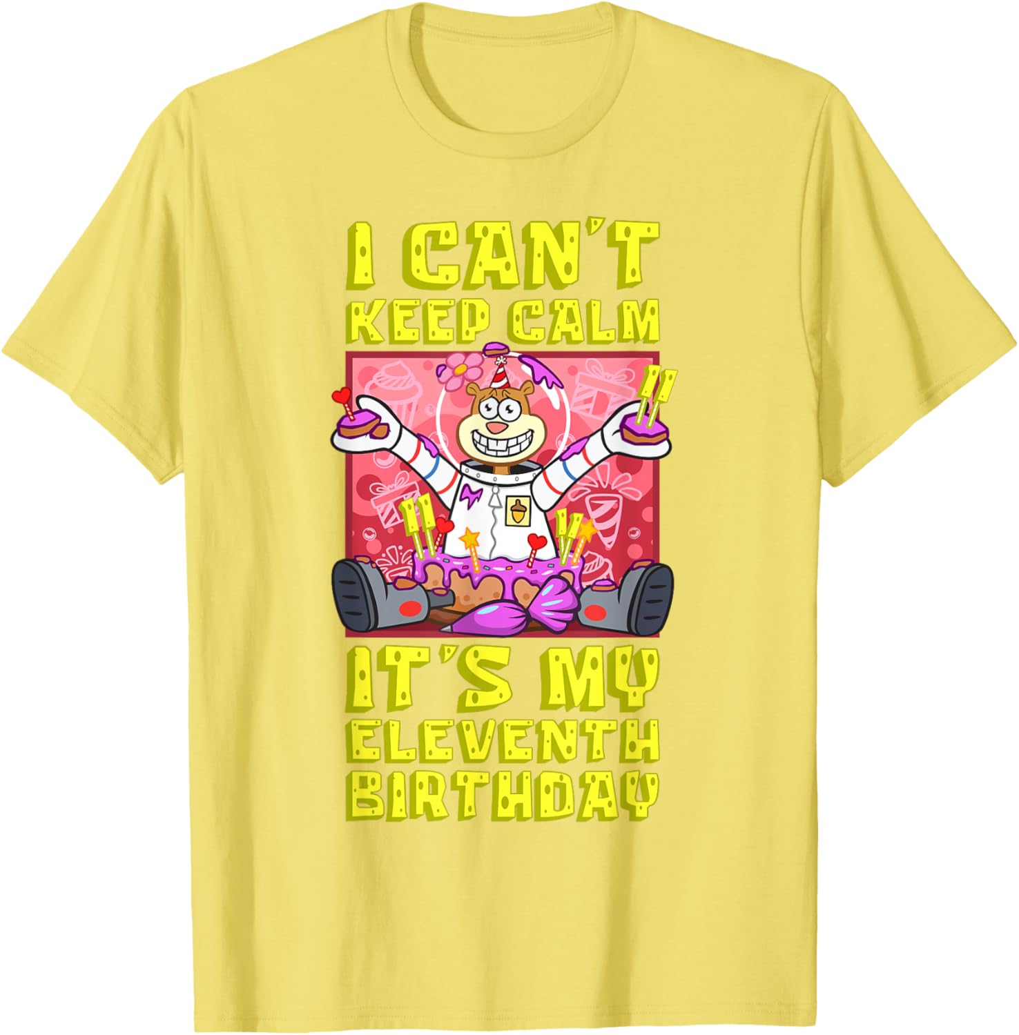 Sandy Birthday Shirt - Mademark x SpongeBob 11th Birthday Gift T-Shirt - 8