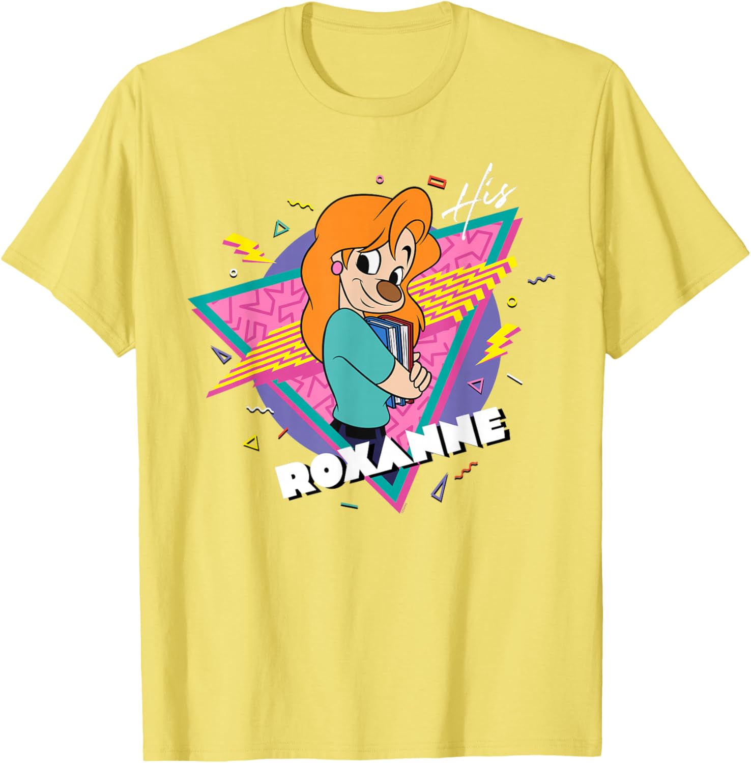 Disney A Goofy Movie Retro 90s Couples Matching His Roxanne T-Shirt - 2