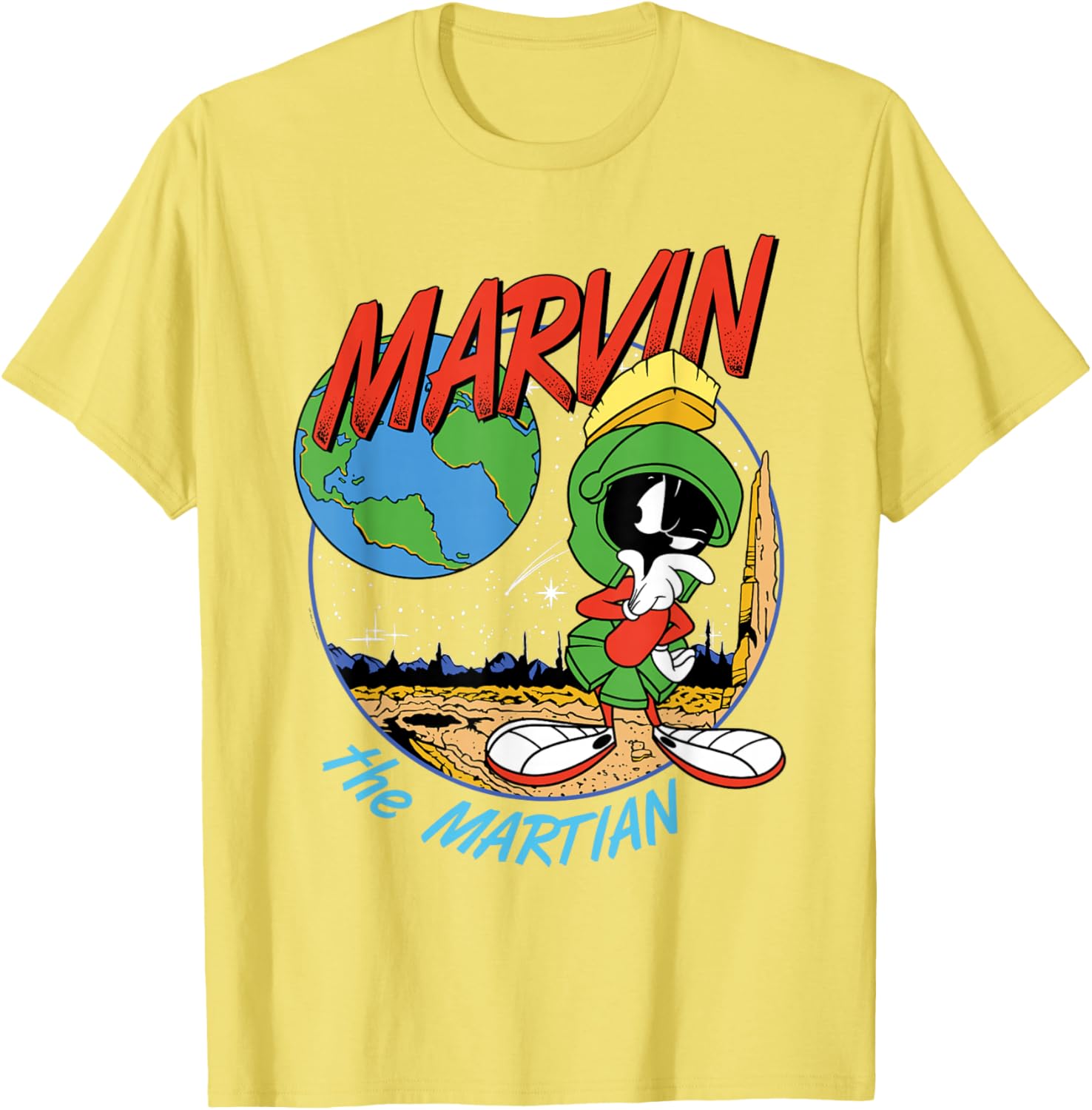 Marvin The Martian Graphic T-Shirt for Space Fans and Cartoon Lovers - 12