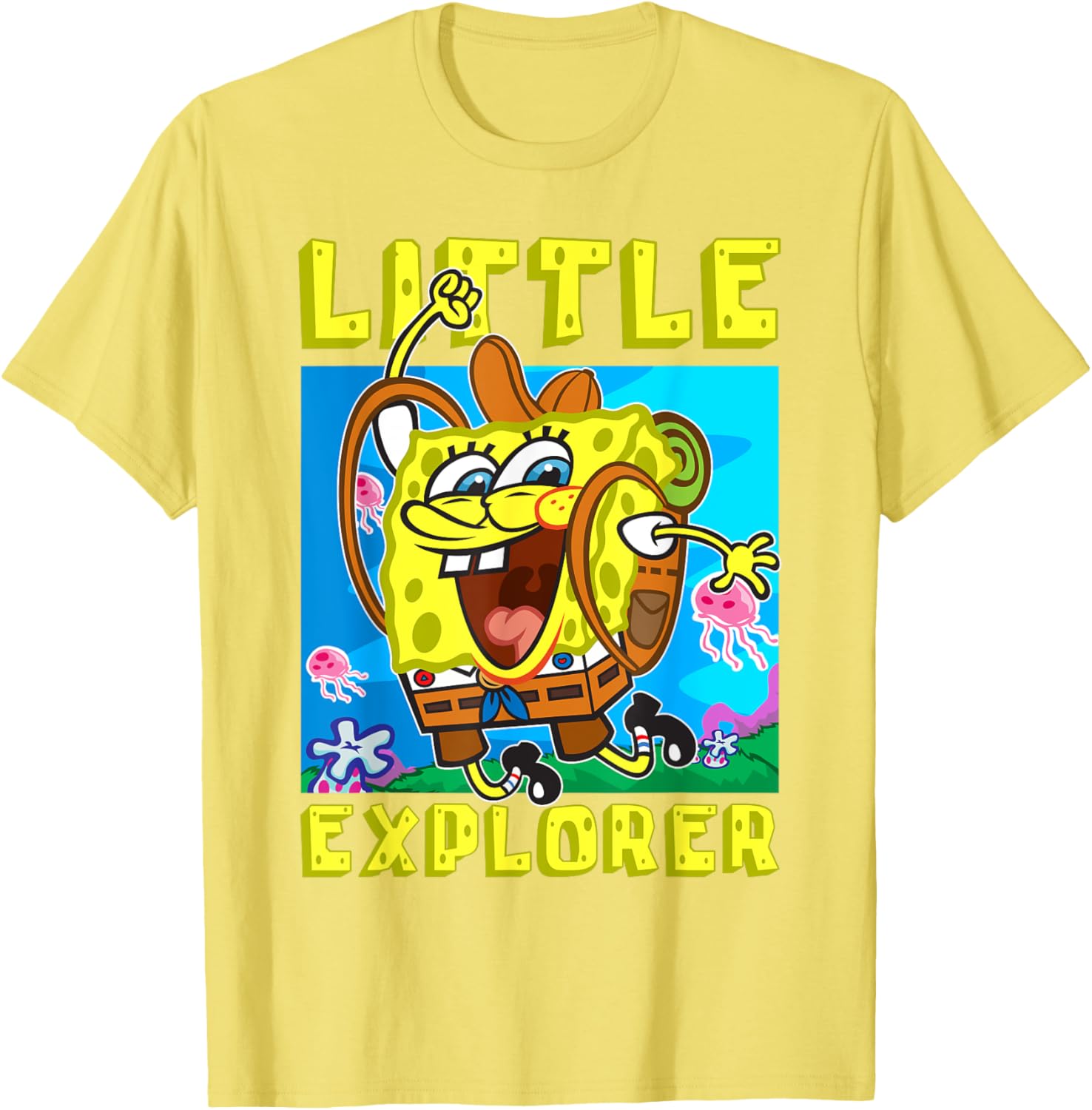 SpongeBob Little Explorer Funny Boys Gift T-Shirt for Christmas Birthday - 3