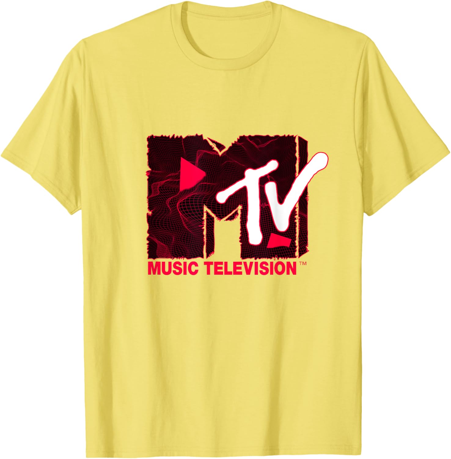Mademark x MTV Official Logo Red Landscape T-Shirt for Trendy Style - 3