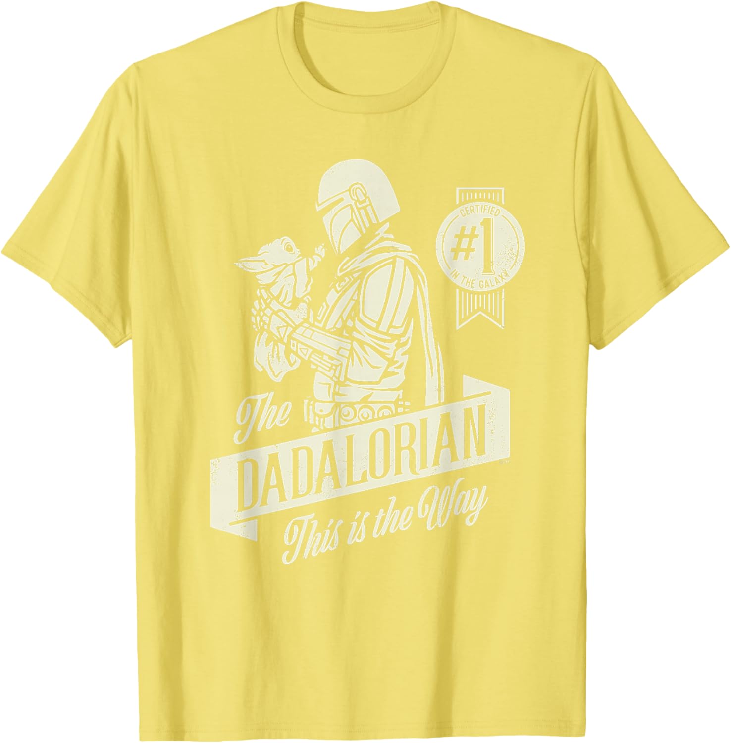 Star Wars Mandalorian Grogu Dadalorian Father's Day T-Shirt for Dads - 3
