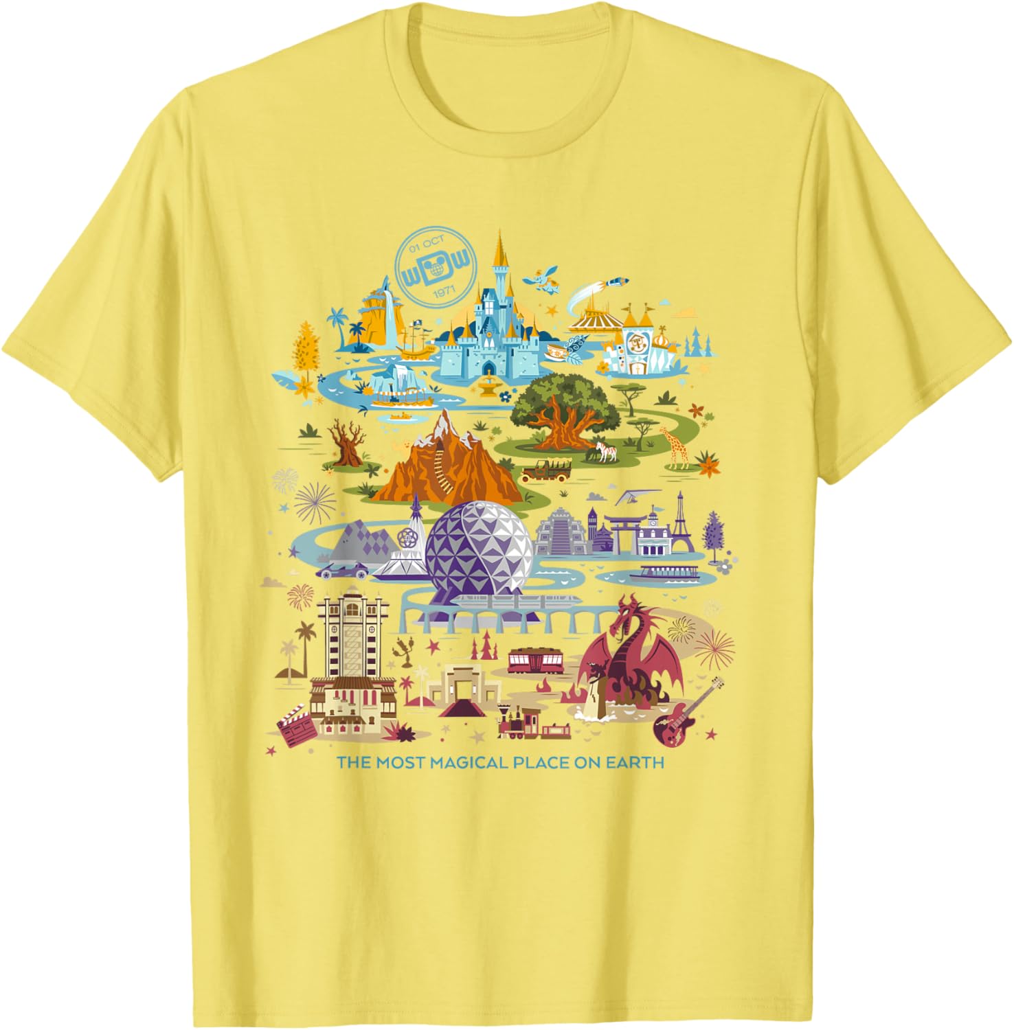 Walt Disney World 50th Anniversary T-Shirt Fun Disney Merchandise - 6