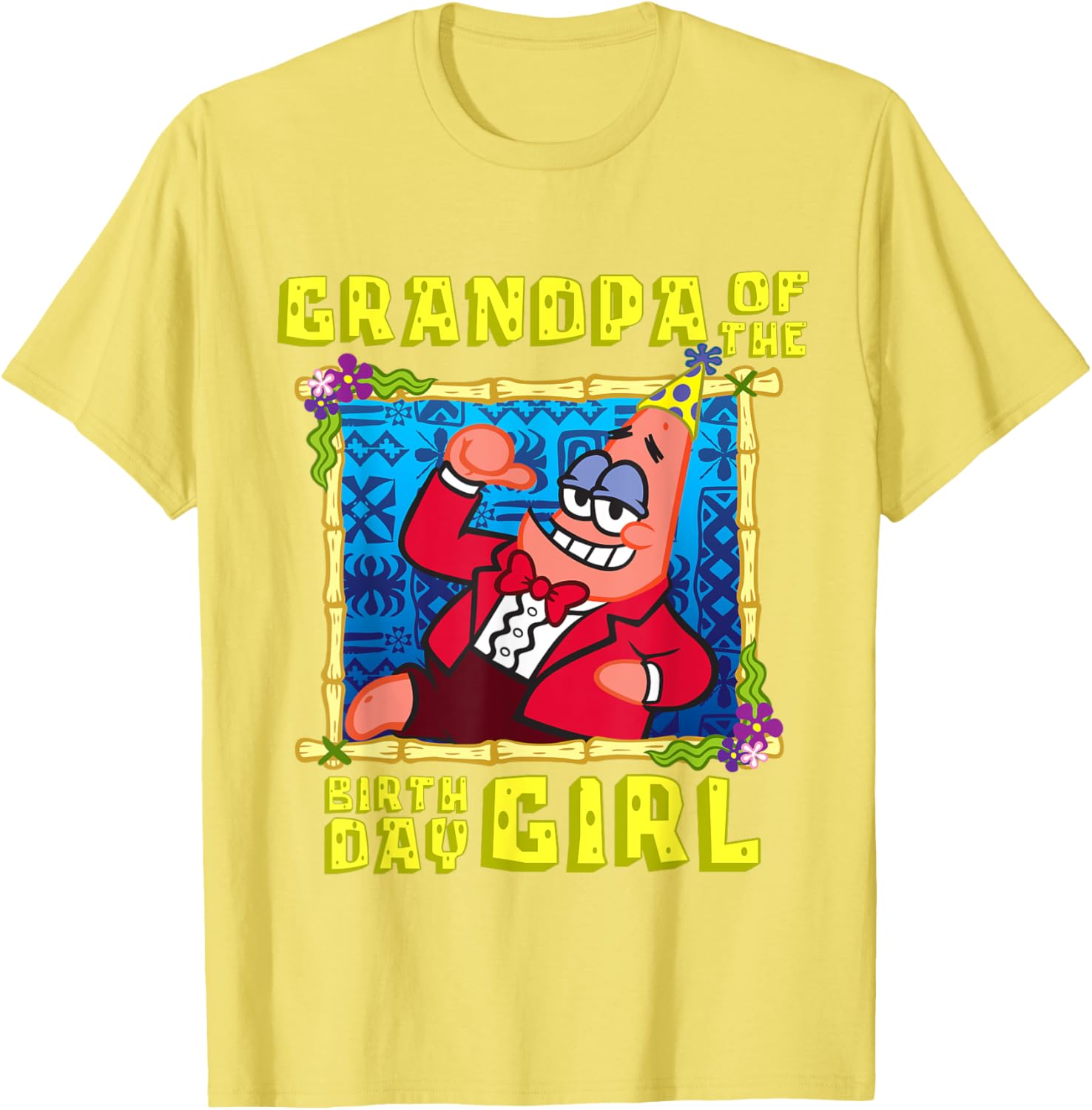Mademark SpongeBob SquarePants Grandpa Pop T-Shirt for Birthday Girls - 18