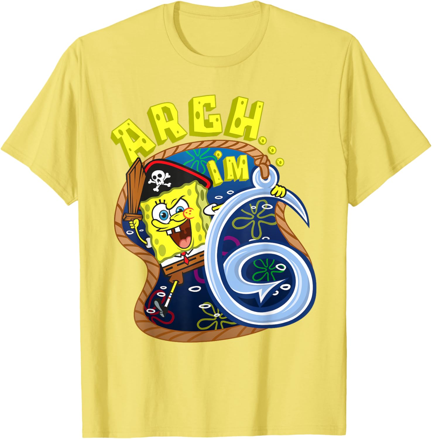 Mademark SpongeBob SquarePants Pirate Theme T-Shirt for 6th Birthday - 14