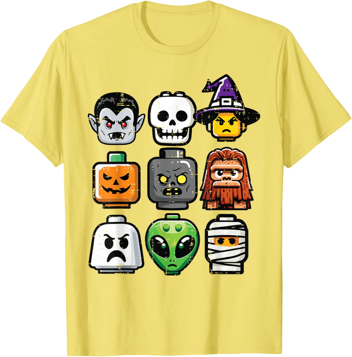 Halloween Pumpkin Ghost Heads T-Shirt for Kids and Boys Costume Fun - 20