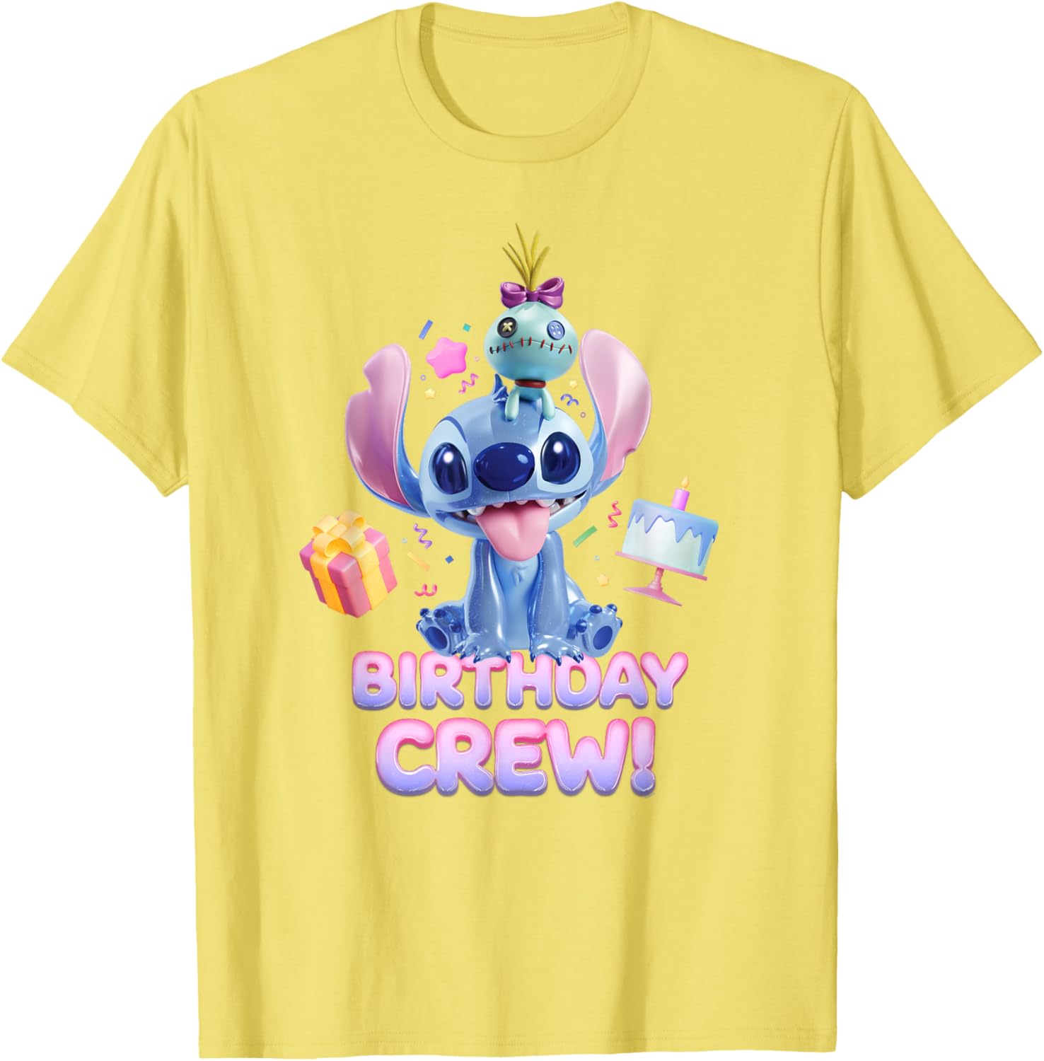 Disney Lilo & Stitch Big Shiny Birthday Crew T-Shirt for Fun Celebrations - 25