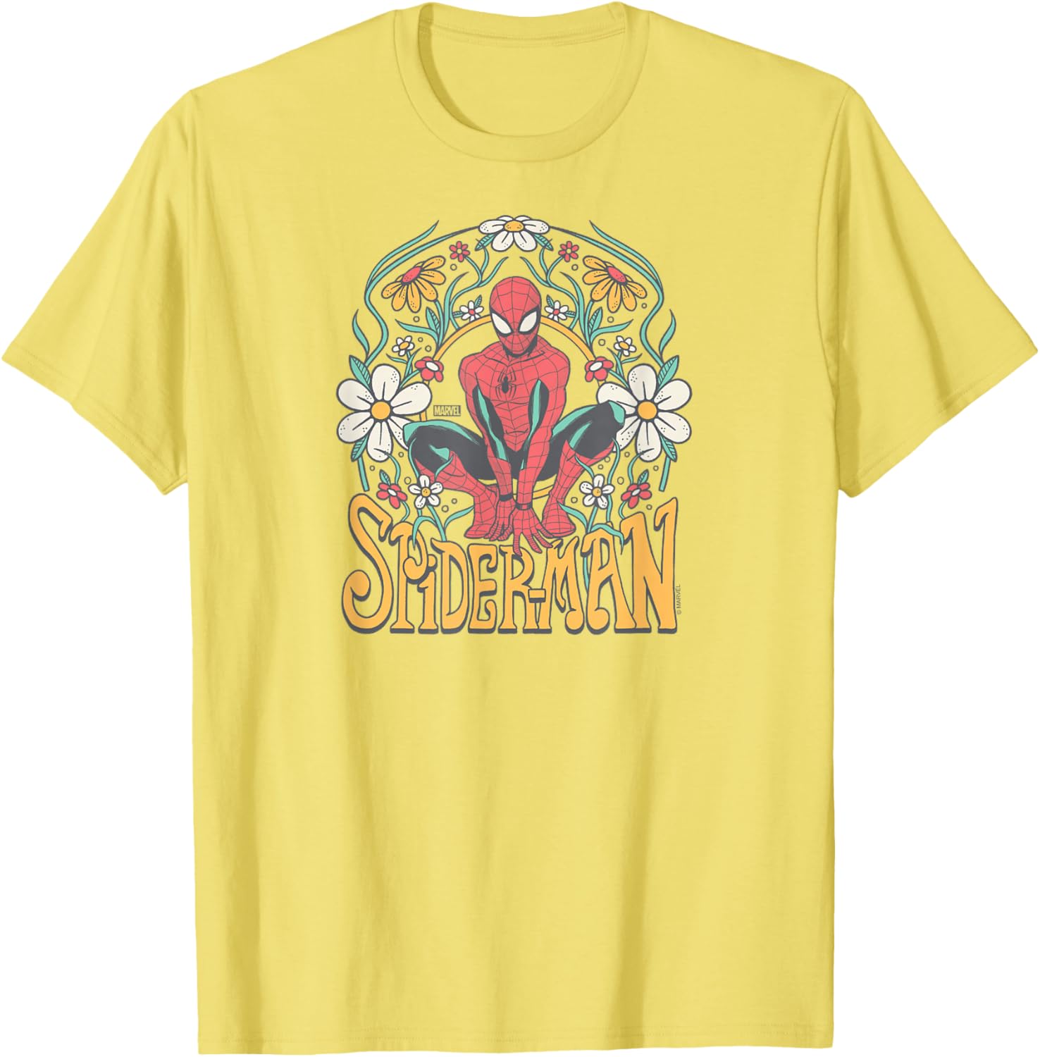 Spider-Man Florals T-Shirt for Trendy Fans - Cool Graphic Tee Design - 2