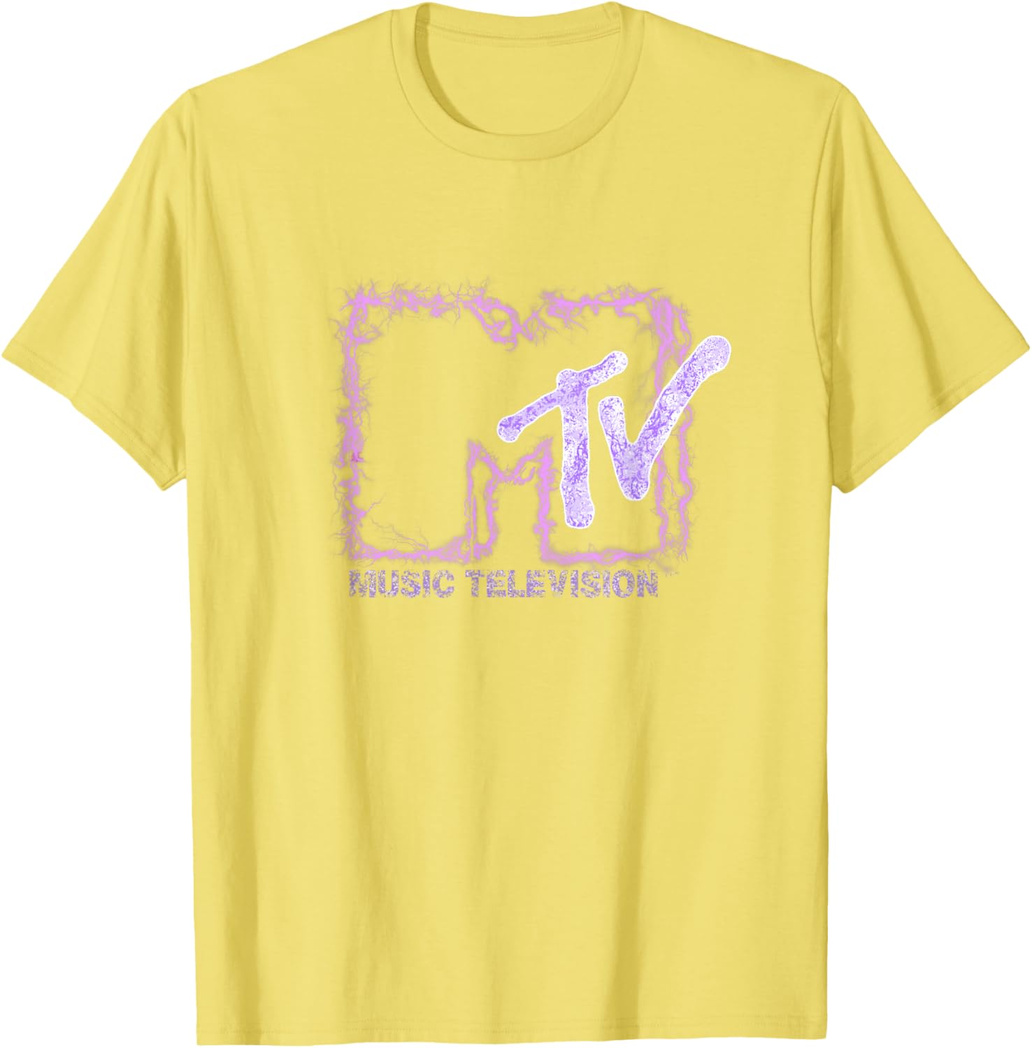 Mademark x MTV Official Logo T-Shirt with Purple Electric Flashes - 20
