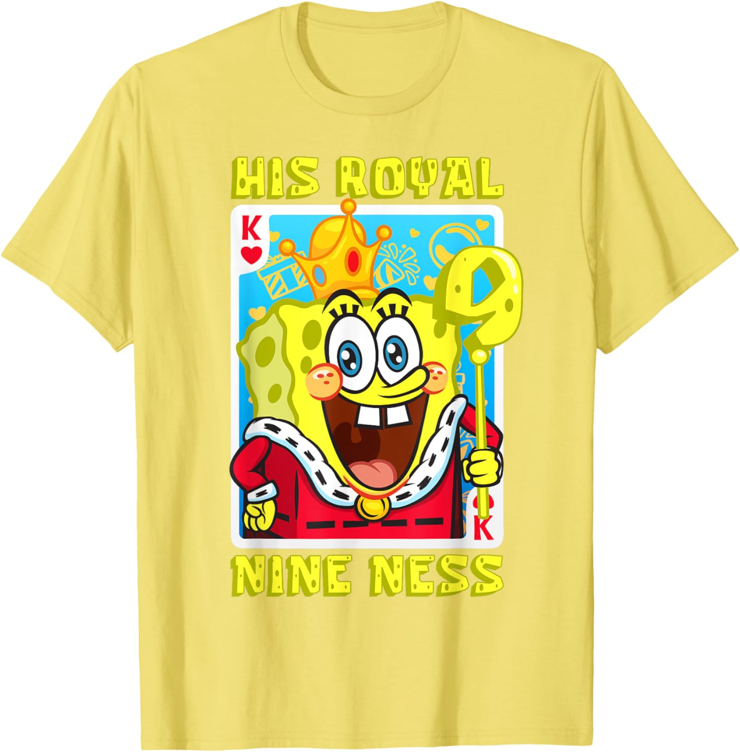 Mademark SpongeBob SquarePants 9th Birthday Gift T-Shirt for Kids - 18