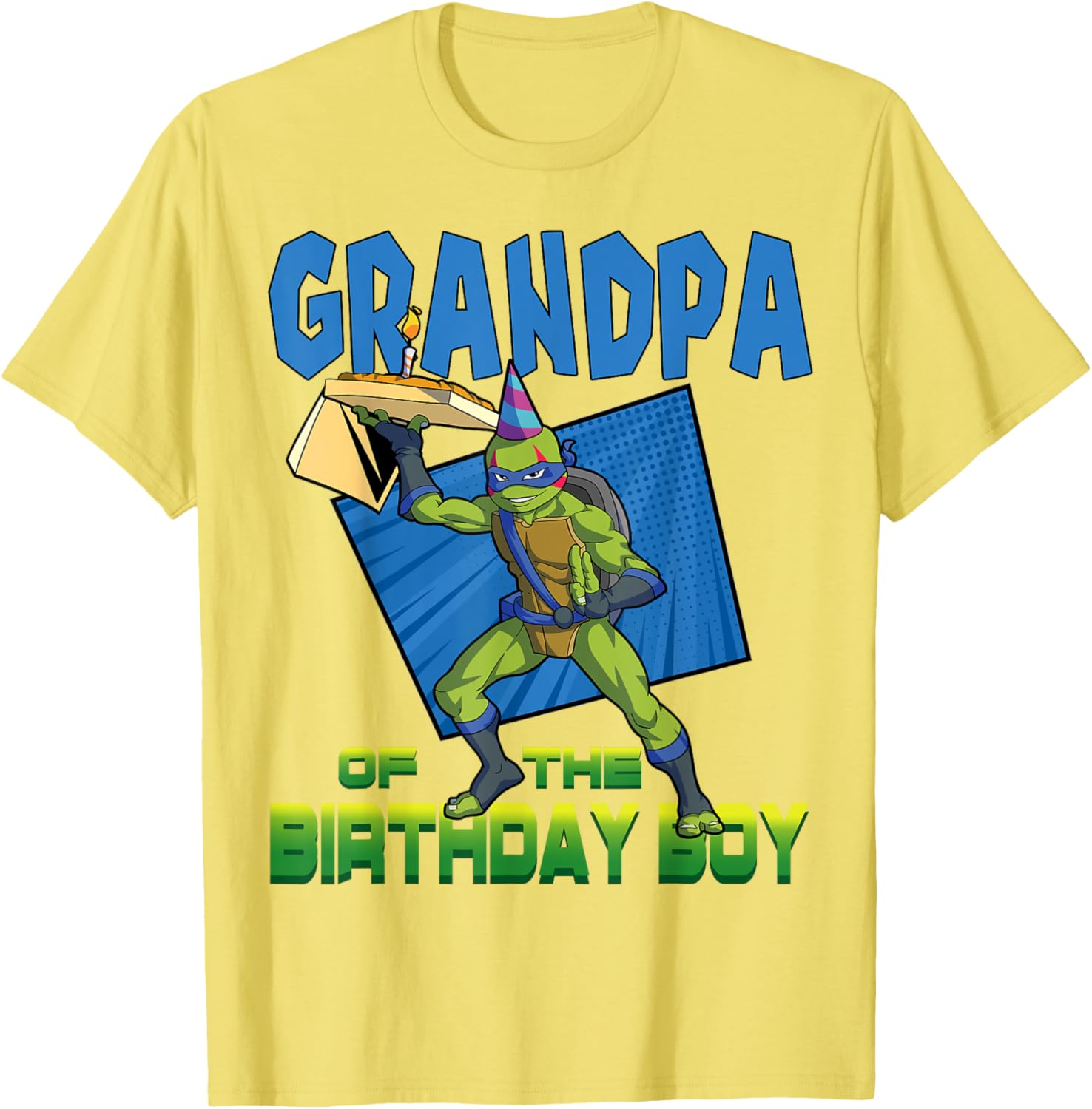 Mademark Teenage Mutant Ninja Turtles Leo Grandpa Pizza Party T-Shirt - 21