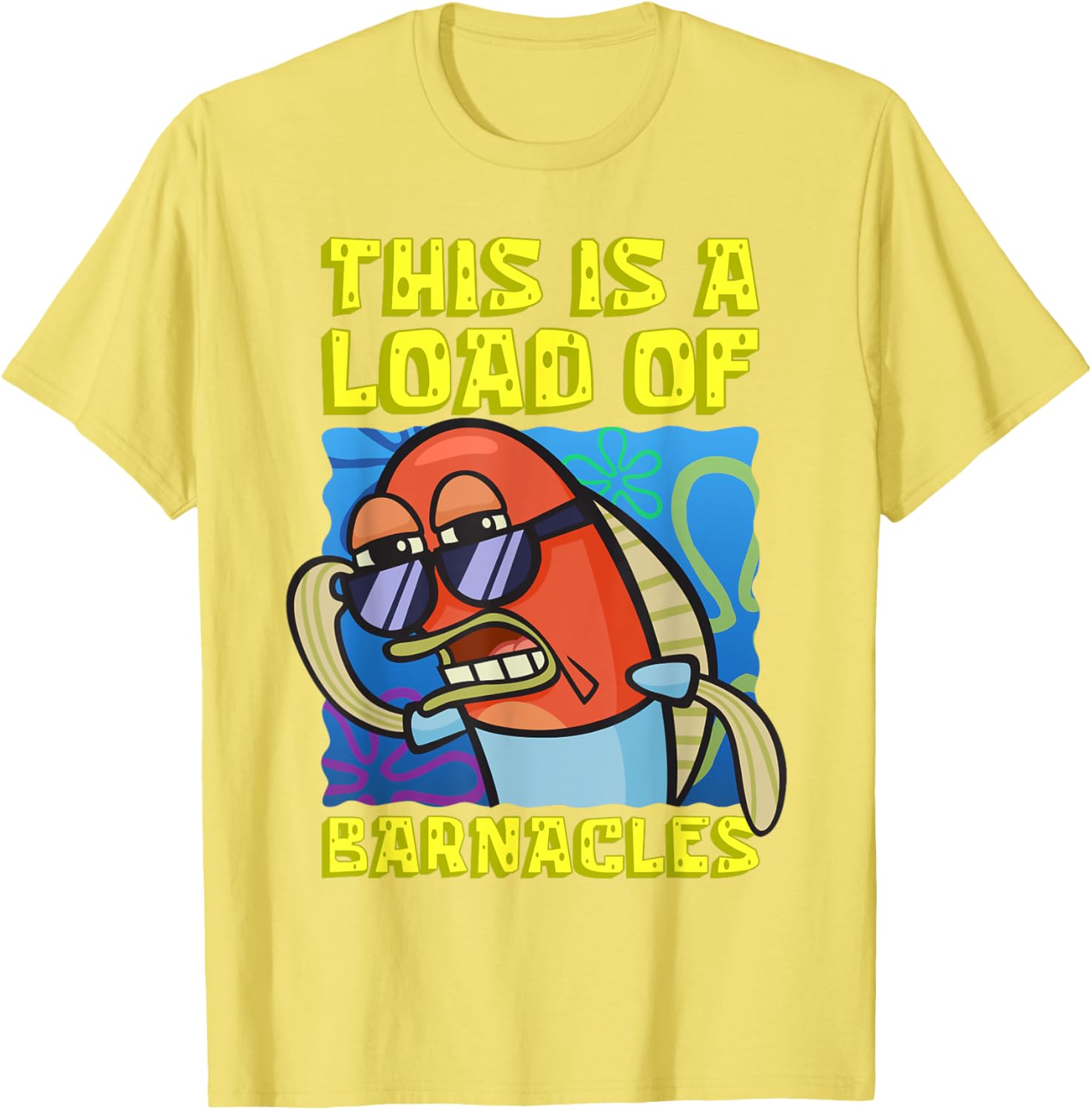 Funny SpongeBob Barnacles T-Shirt - Mademark x SpongeBob Apparel - 1