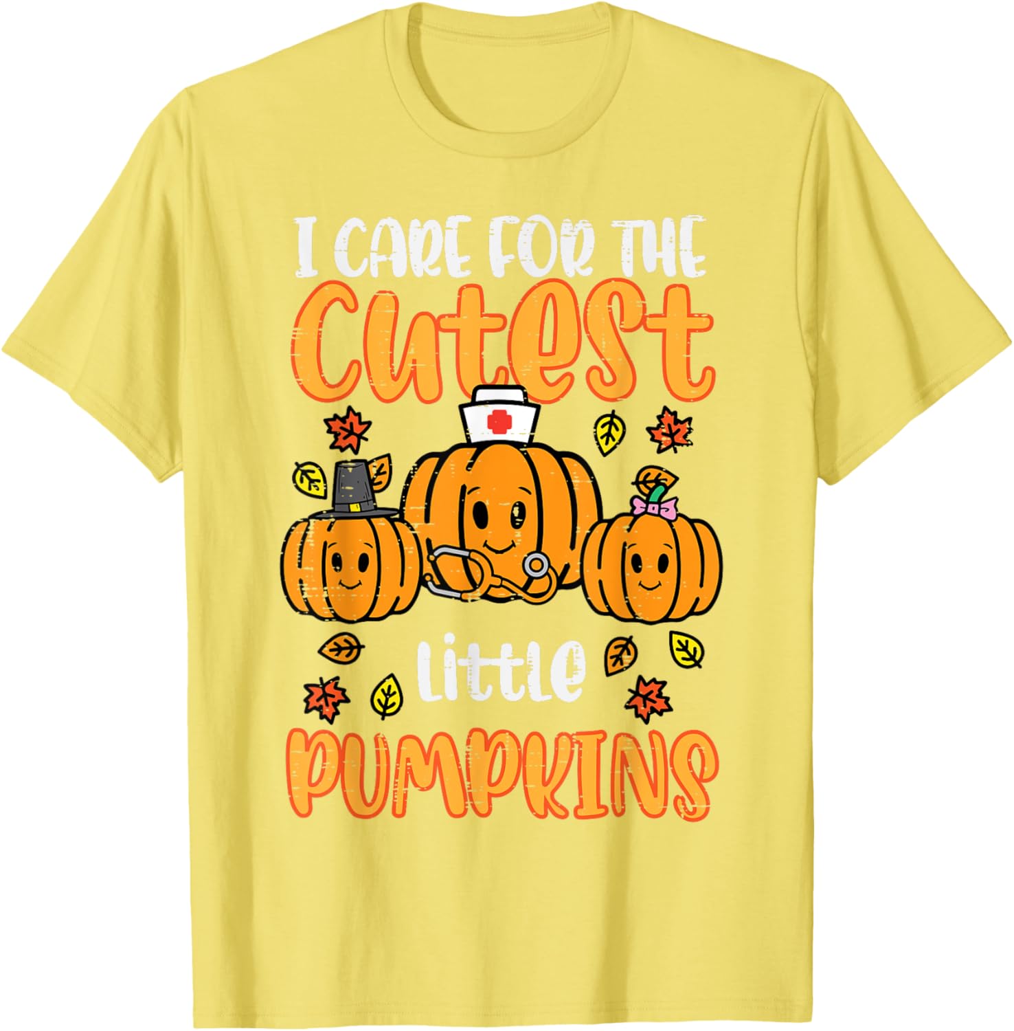 Festive Pumpkins Nurse Halloween Scrub Top for Fall and Thanksgiving Women - 7