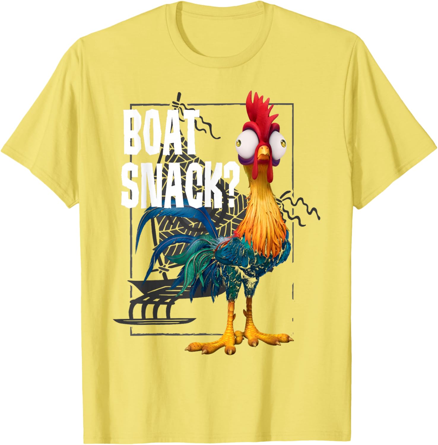 Disney Moana Hei Hei Boat Snack T-Shirt Vintage Style for Fans - 4