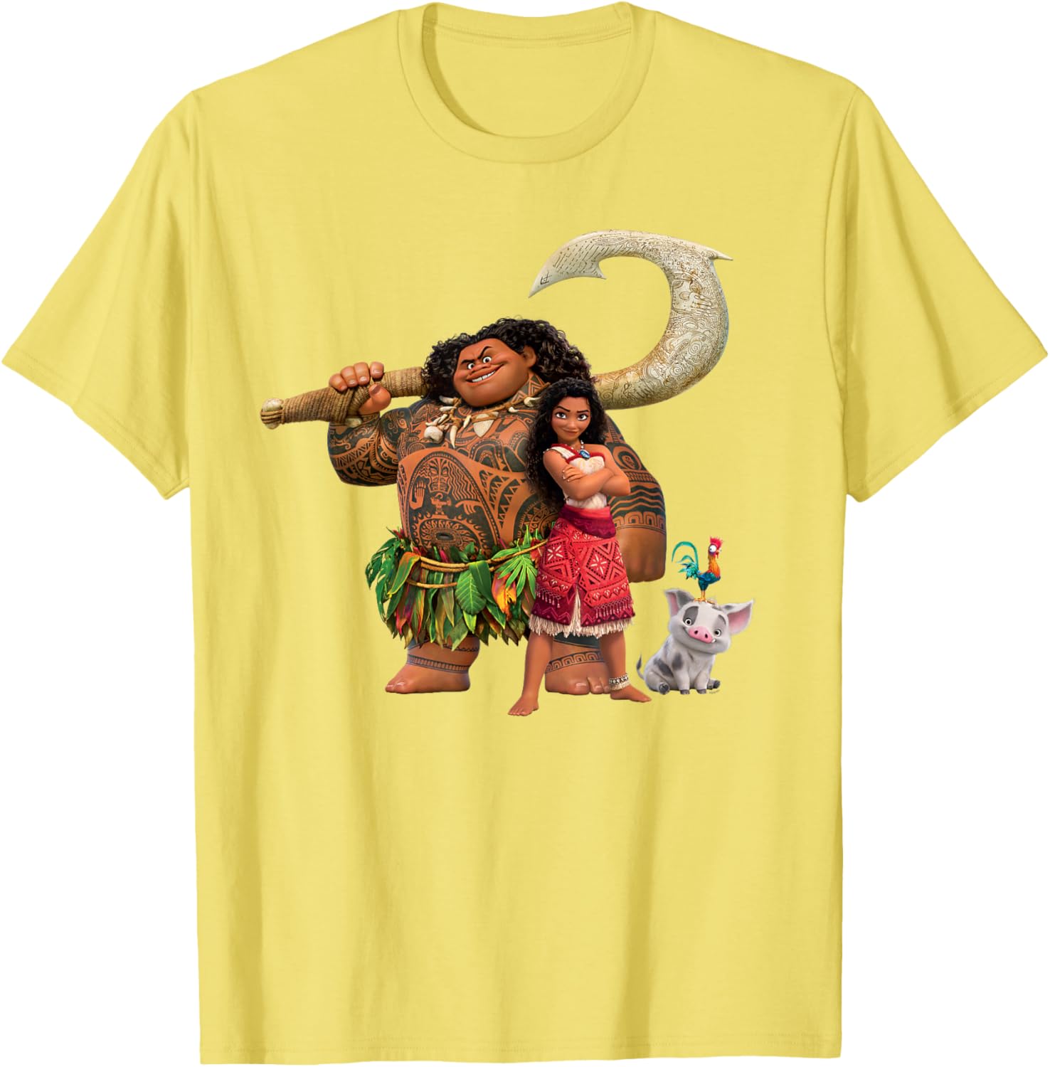 Disney Moana Adventure T-Shirt with Maui Pua Heihei for Kids - 27