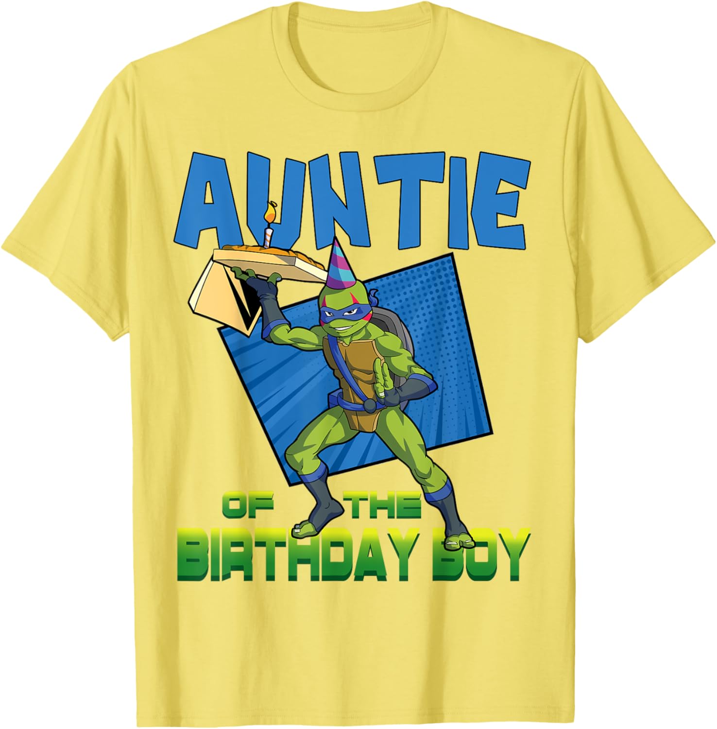 Mademark Teenage Mutant Ninja Turtles Leo Birthday Boy Pizza Party T-Shirt - 2