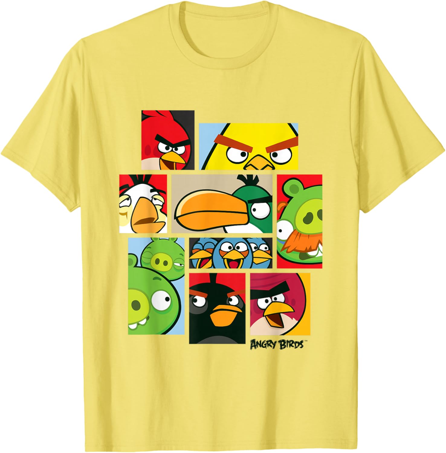 Angry Birds Collage T-Shirt Official Merchandise for Fun Fashion Lovers - 6