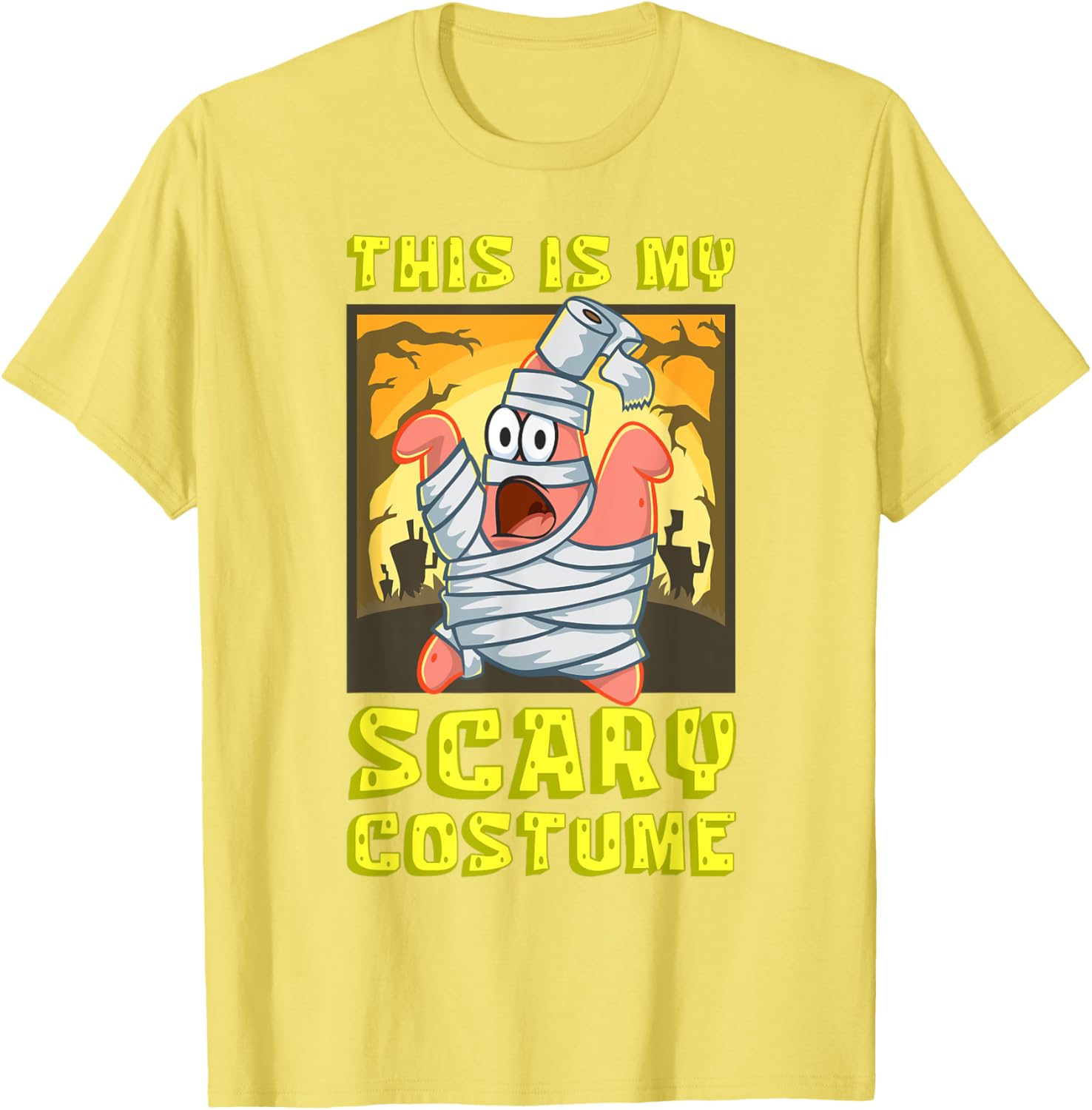 Mademark SpongeBob Halloween Patrick Mummy T-Shirt Fun Costume Apparel - 9