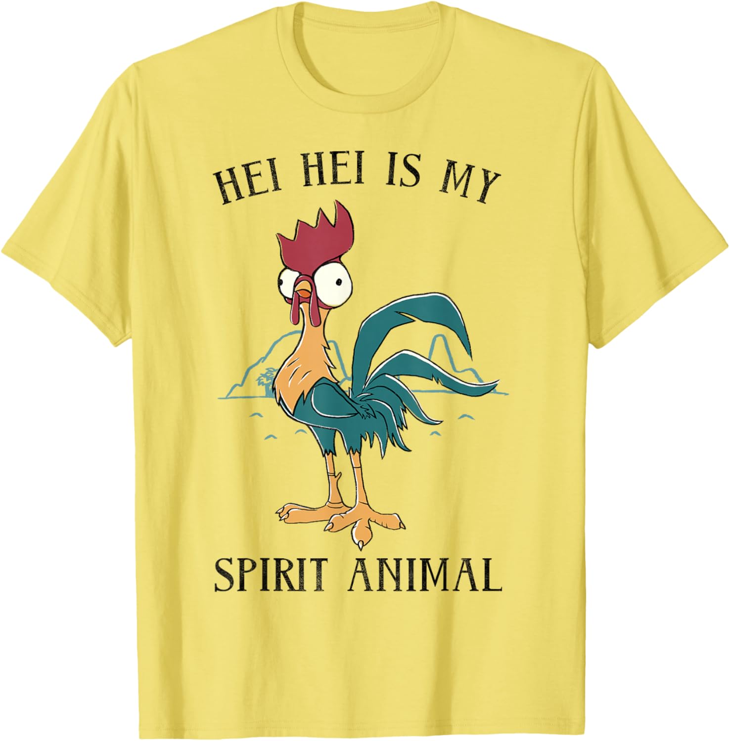 Disney Moana Hei Hei Is My Spirit Animal Portrait T-Shirt for Fans - 7