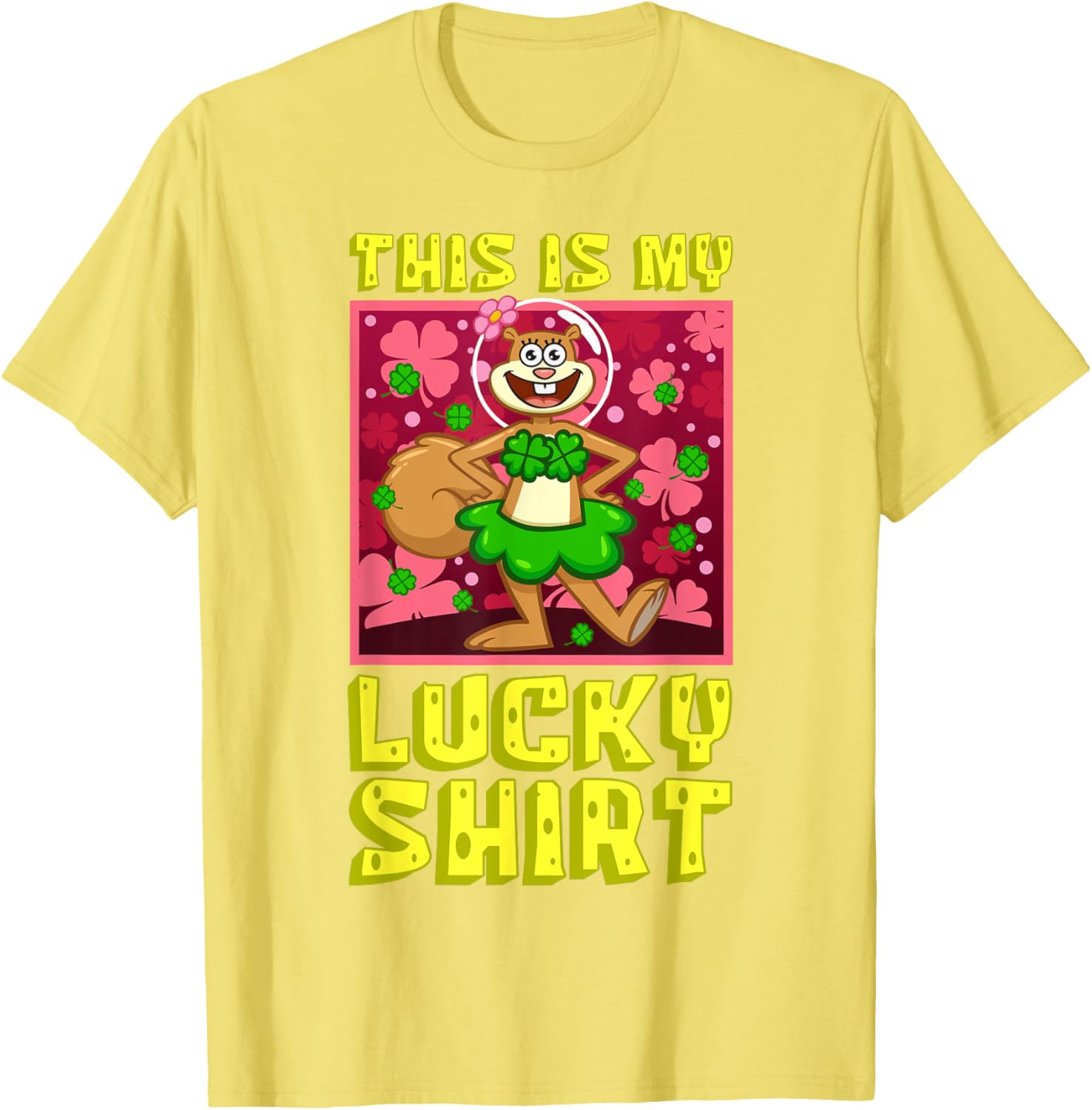 Mademark SpongeBob SquarePants Sandy Lucky St Patrick's Day T-Shirt - 2