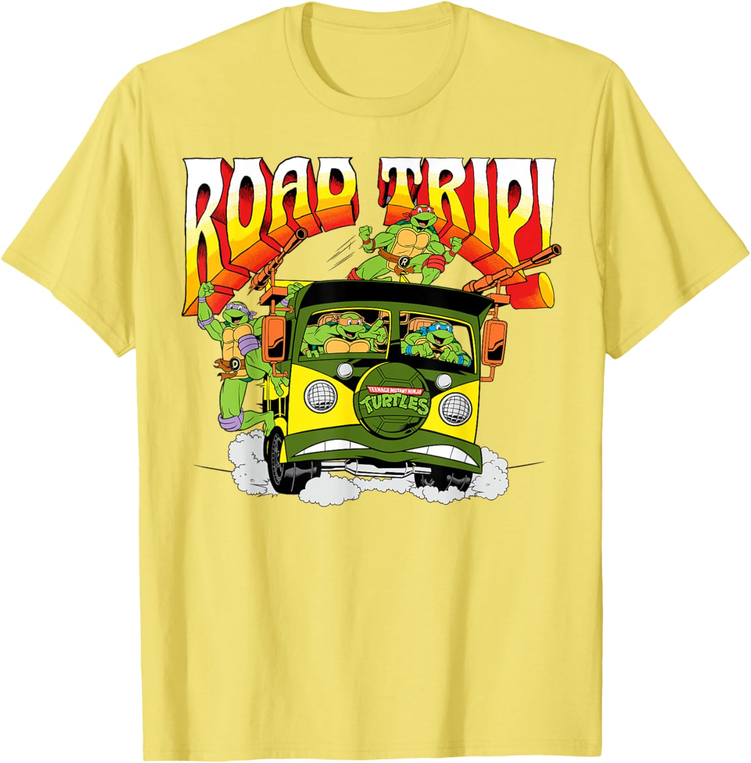 Mademark Teenage Mutant Ninja Turtles Retro Party Wagon T-Shirt - 3