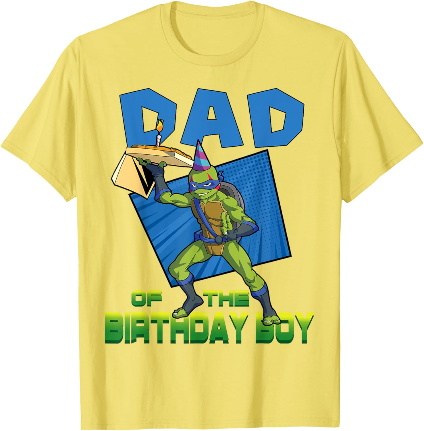 Leo Daddy of the Birthday Boy Pizza Theme T-Shirt for Ninja Turtles Fans - 8
