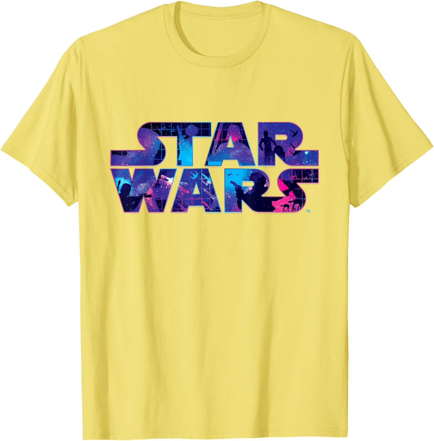 Retro 90s Star Wars Logo Galaxy T-Shirt for Fans of Classic Sci-Fi - 3