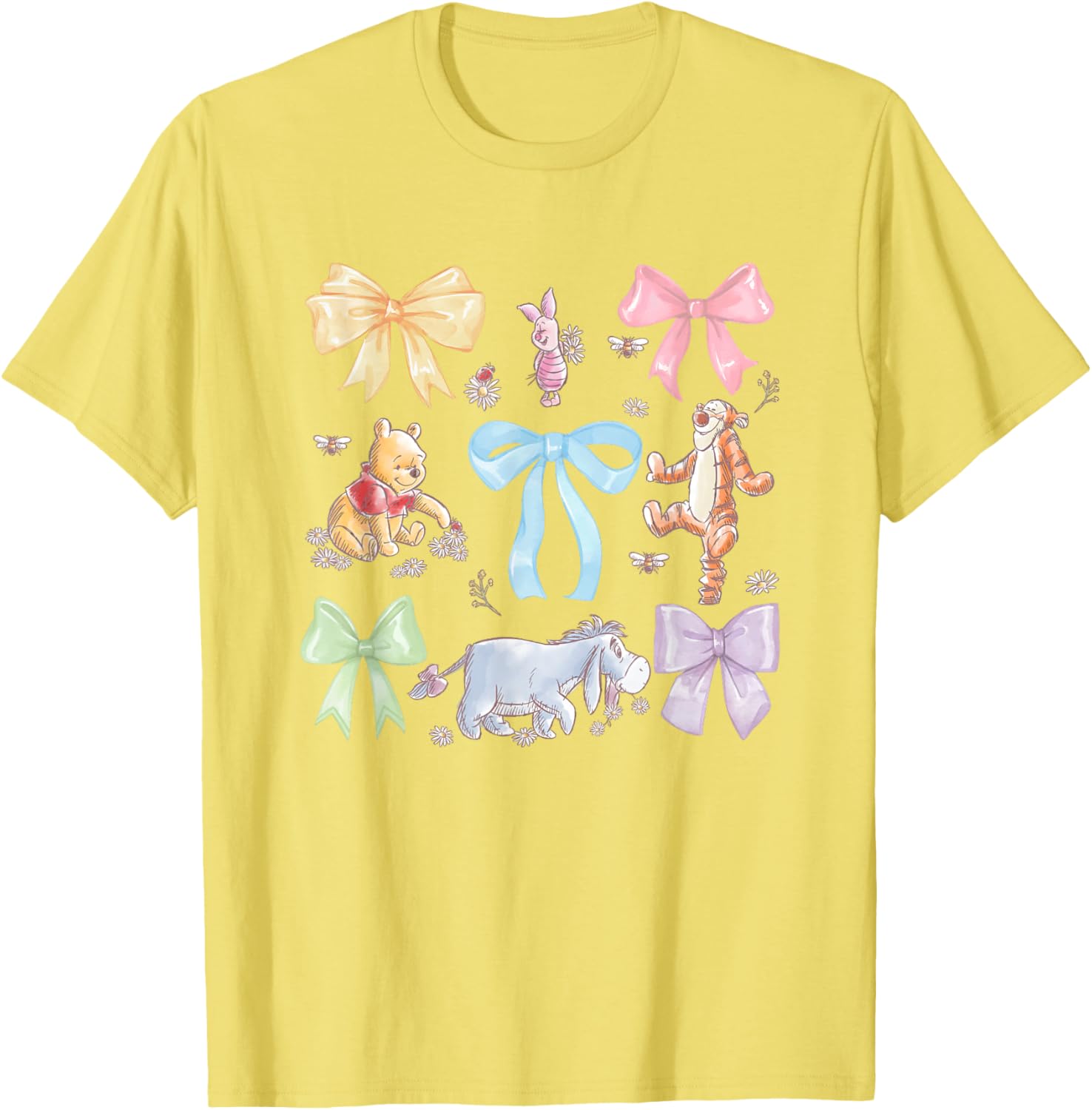 Disney Winnie the Pooh Cute Chest Logo T-Shirt for Kids and Adults - 10