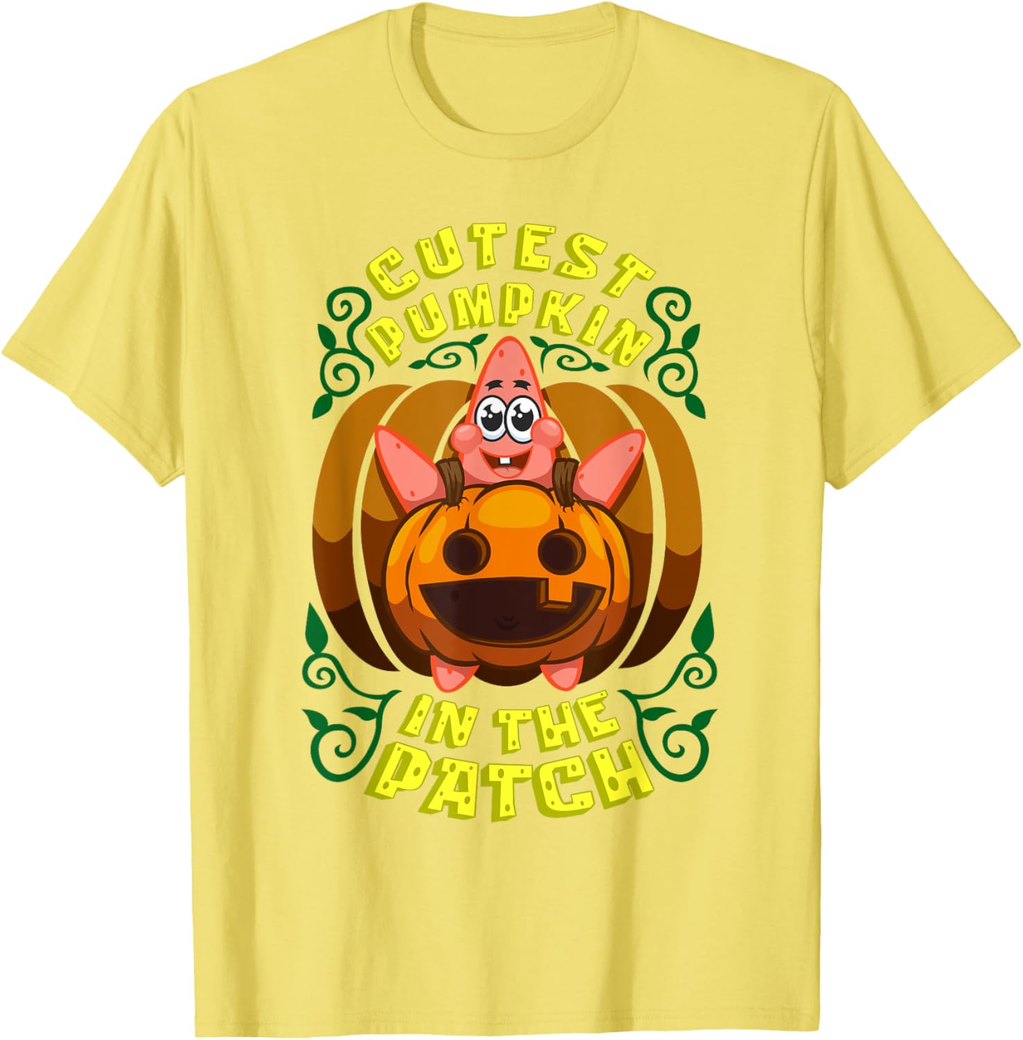 Mademark SpongeBob Halloween Patrick Star Pumpkin T-Shirt for Kids - 1